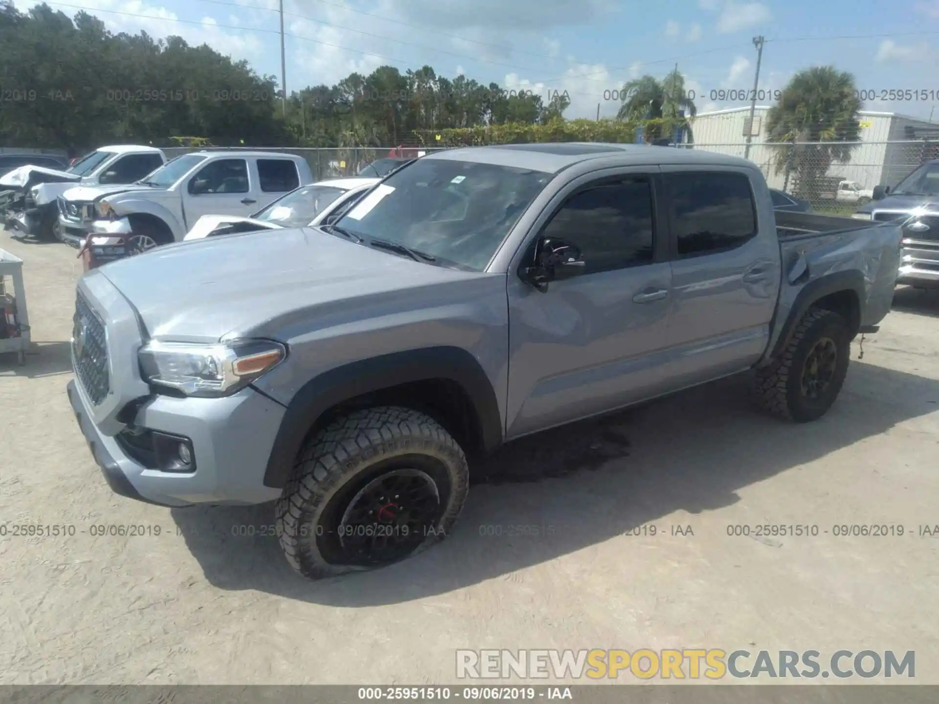 2 Photograph of a damaged car 3TMCZ5AN7KM231519 TOYOTA TACOMA 2019