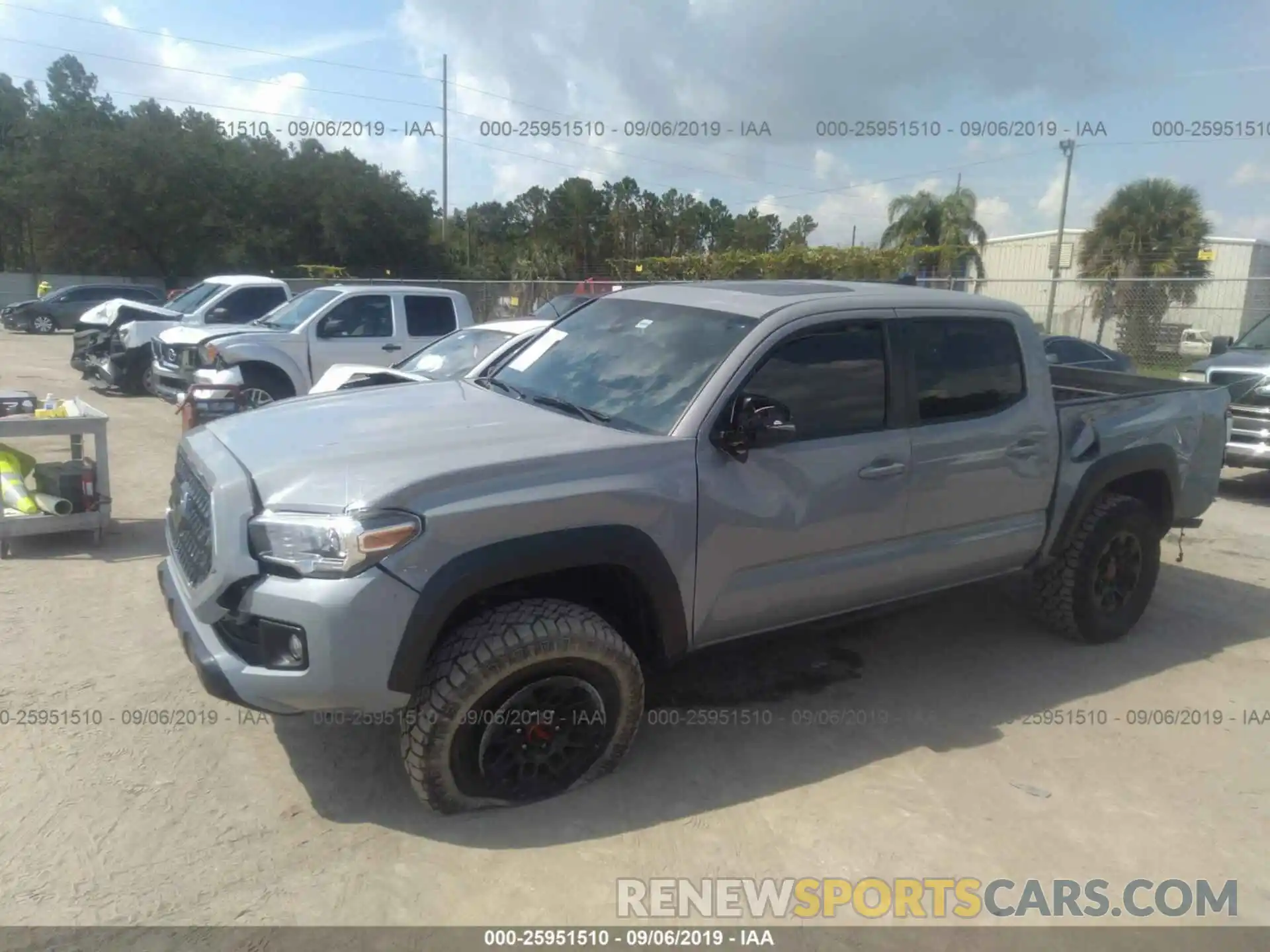 6 Photograph of a damaged car 3TMCZ5AN7KM231519 TOYOTA TACOMA 2019