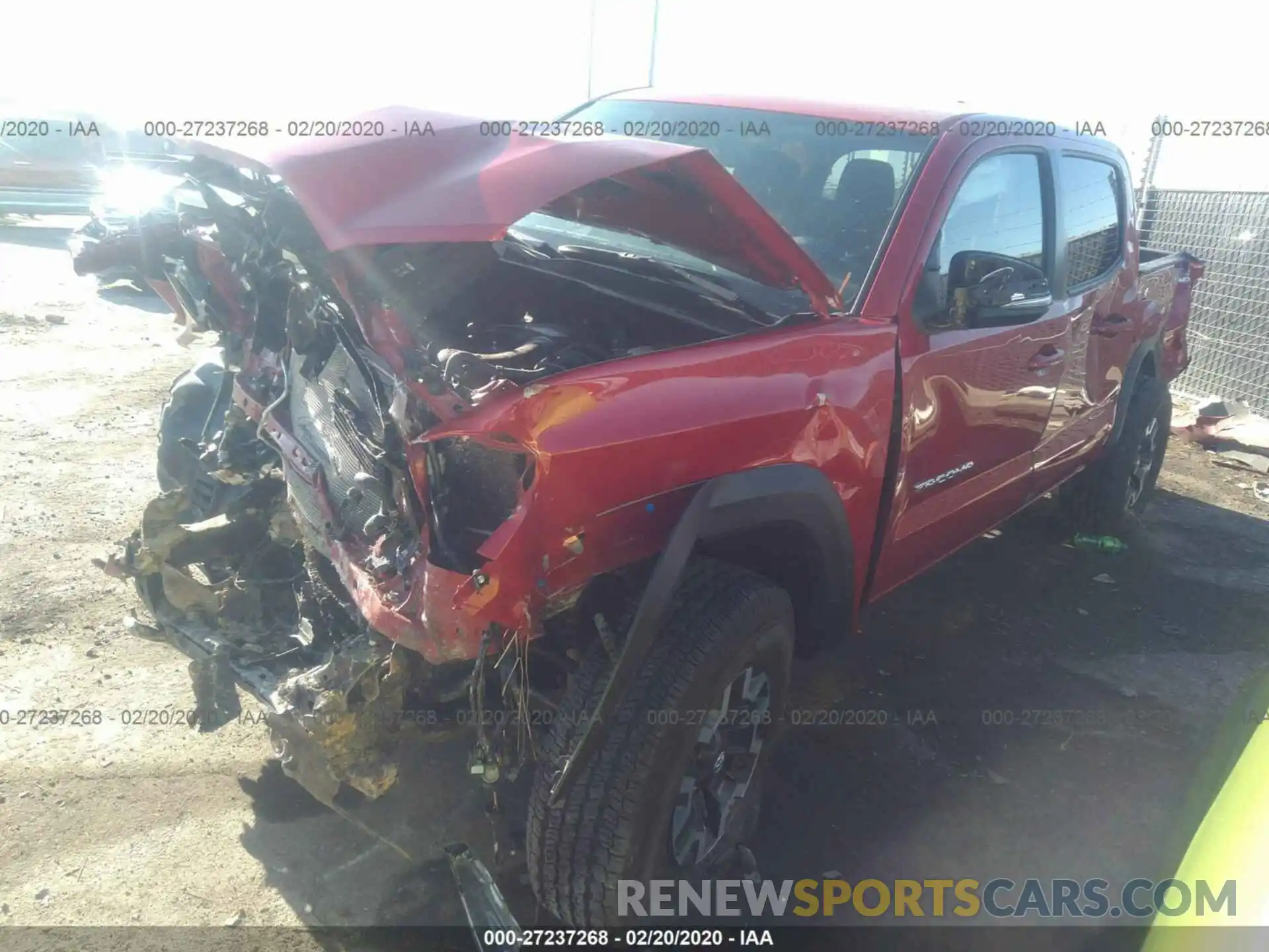 2 Photograph of a damaged car 3TMCZ5AN7KM237854 TOYOTA TACOMA 2019