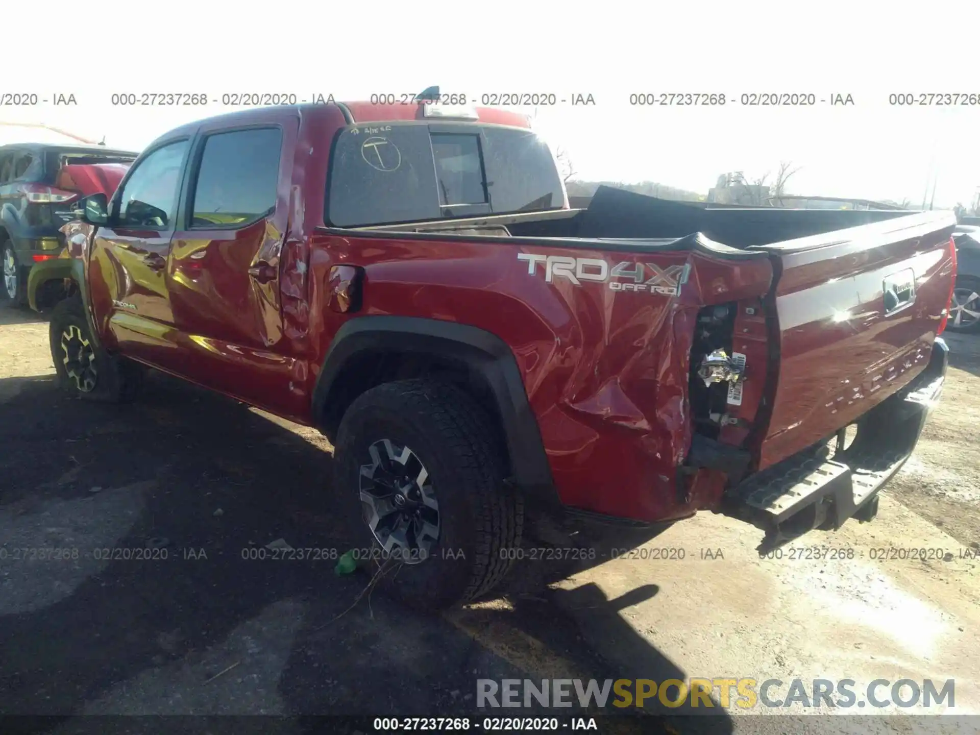 3 Photograph of a damaged car 3TMCZ5AN7KM237854 TOYOTA TACOMA 2019