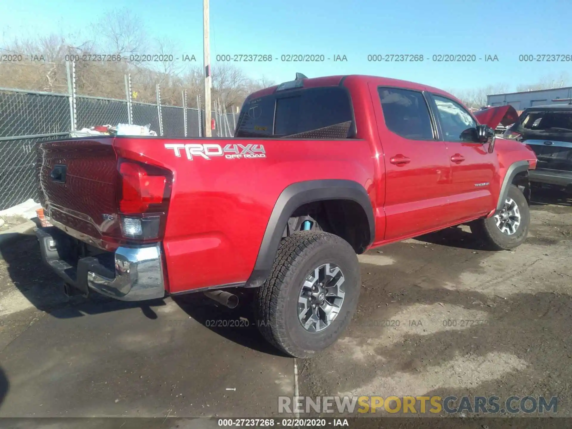 4 Photograph of a damaged car 3TMCZ5AN7KM237854 TOYOTA TACOMA 2019