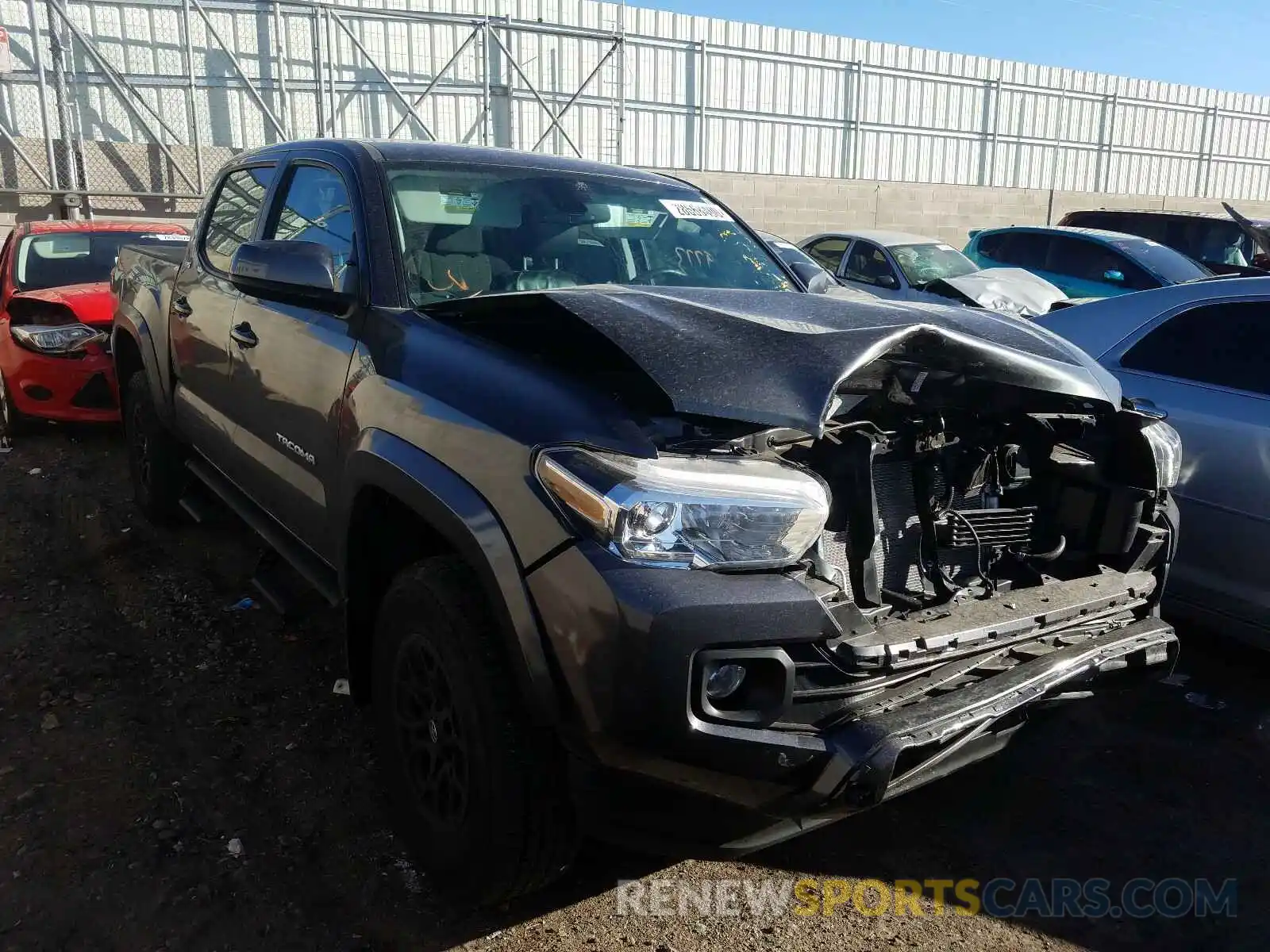 1 Photograph of a damaged car 3TMCZ5AN7KM241144 TOYOTA TACOMA 2019