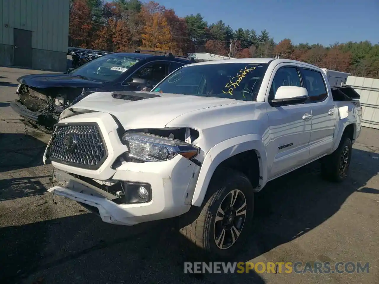 2 Photograph of a damaged car 3TMCZ5AN7KM242455 TOYOTA TACOMA 2019