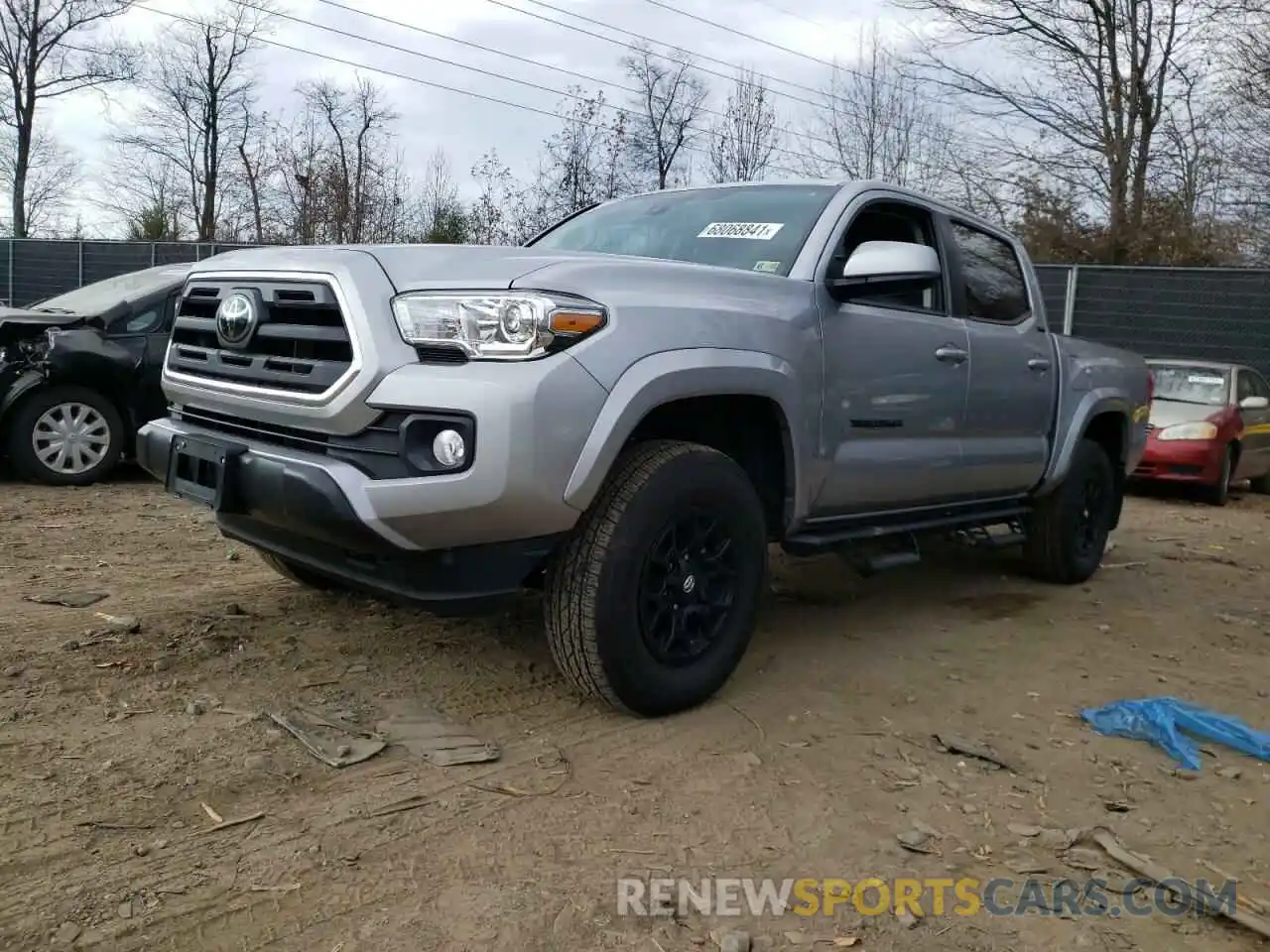 2 Photograph of a damaged car 3TMCZ5AN7KM243833 TOYOTA TACOMA 2019