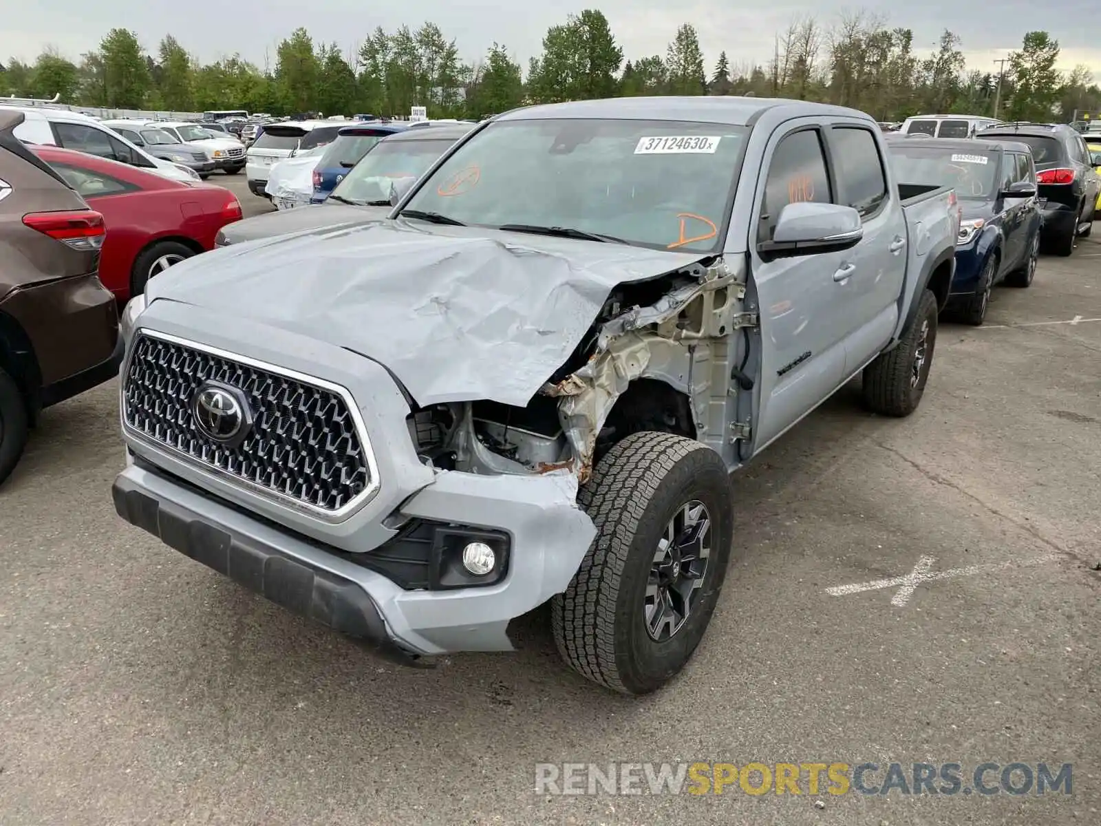 2 Photograph of a damaged car 3TMCZ5AN7KM246554 TOYOTA TACOMA 2019