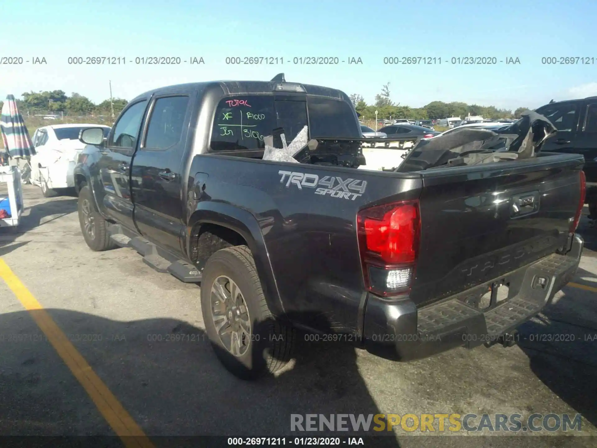 3 Photograph of a damaged car 3TMCZ5AN7KM247798 TOYOTA TACOMA 2019