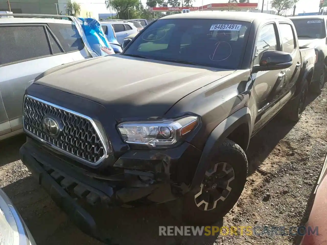 2 Photograph of a damaged car 3TMCZ5AN7KM249146 TOYOTA TACOMA 2019