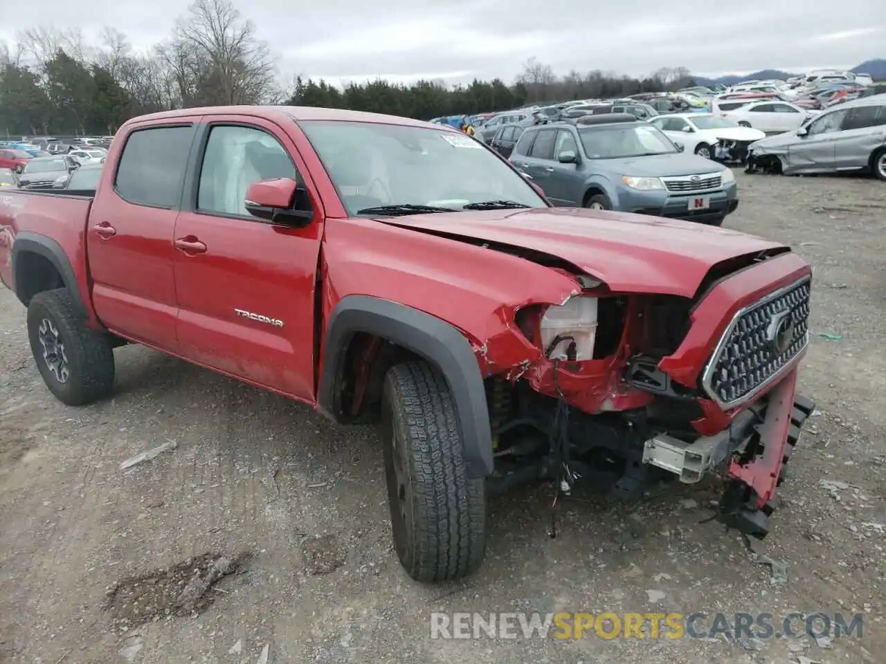 1 Photograph of a damaged car 3TMCZ5AN7KM249745 TOYOTA TACOMA 2019