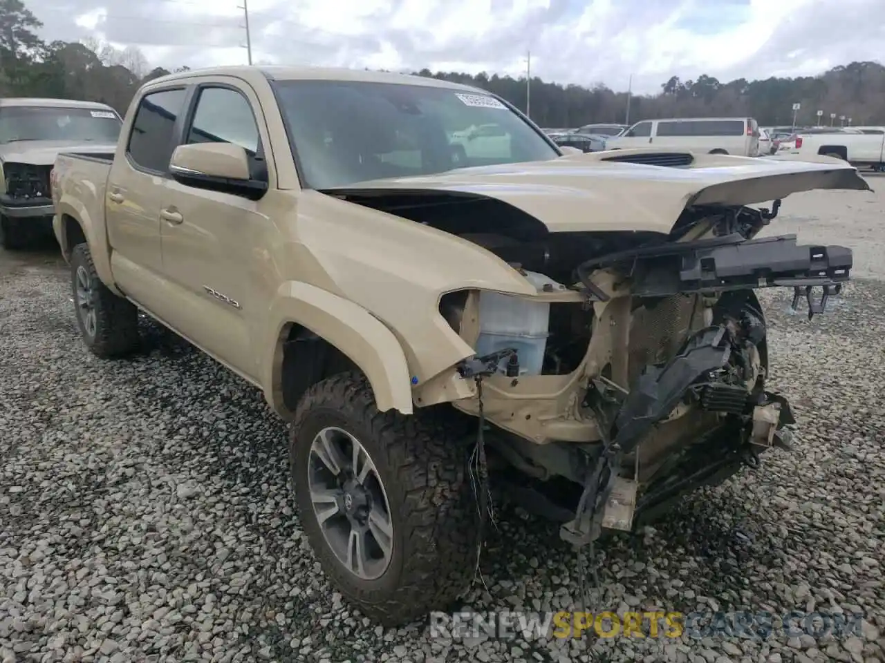 1 Photograph of a damaged car 3TMCZ5AN7KM252631 TOYOTA TACOMA 2019