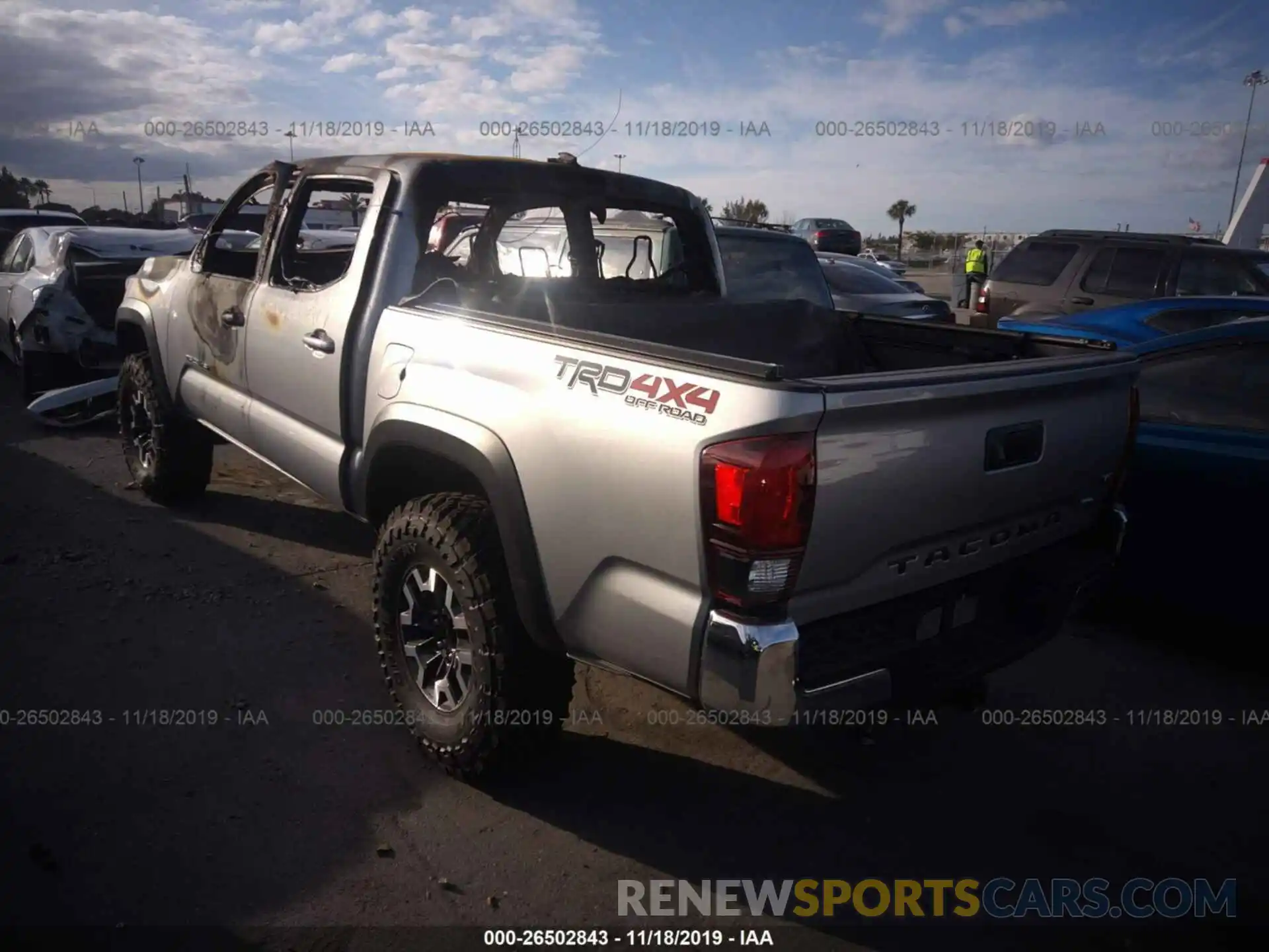 3 Photograph of a damaged car 3TMCZ5AN7KM253536 TOYOTA TACOMA 2019