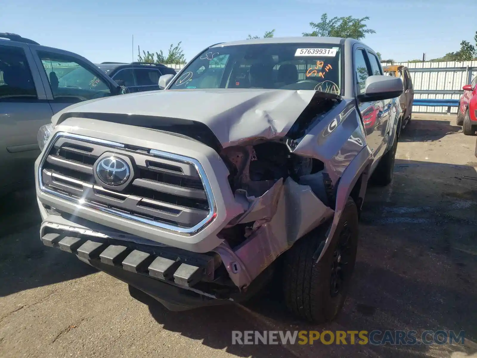 2 Photograph of a damaged car 3TMCZ5AN7KM263323 TOYOTA TACOMA 2019