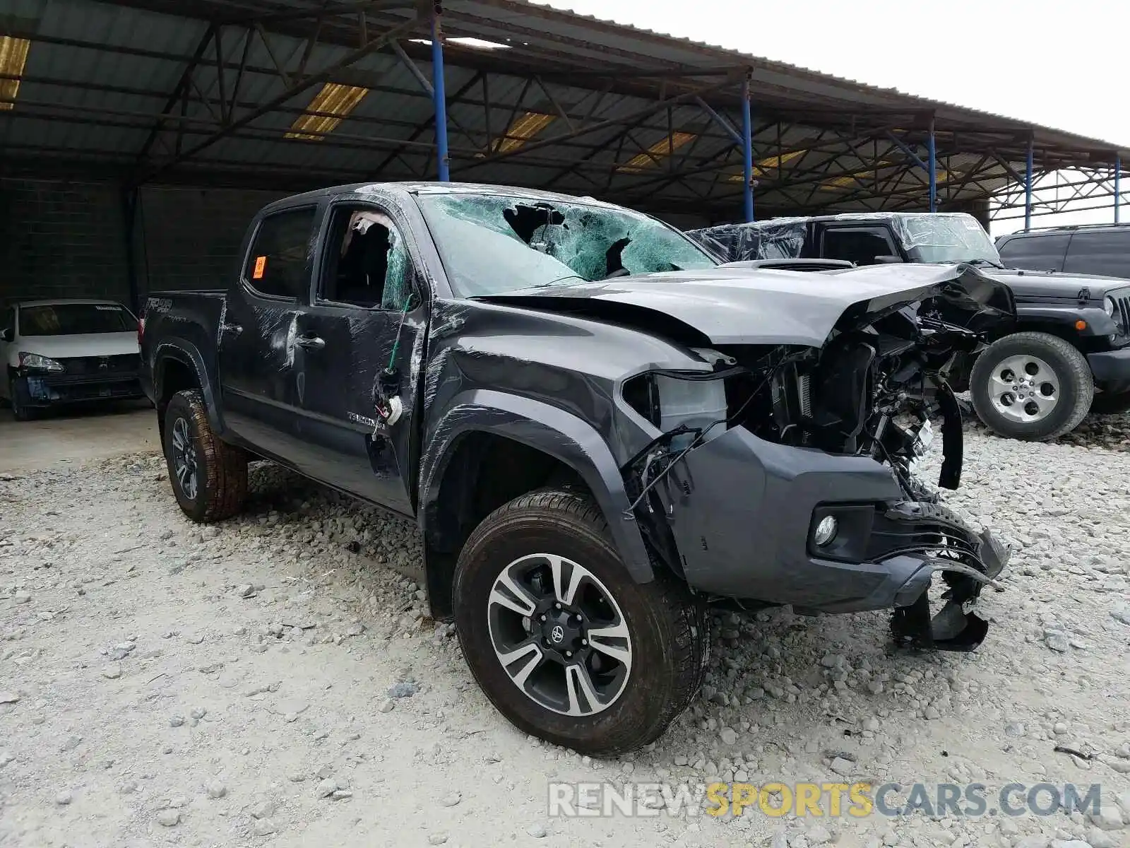 1 Photograph of a damaged car 3TMCZ5AN7KM267971 TOYOTA TACOMA 2019