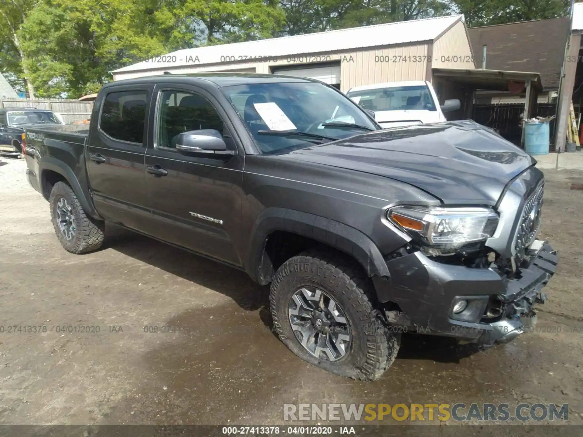 1 Photograph of a damaged car 3TMCZ5AN7KM274418 TOYOTA TACOMA 2019