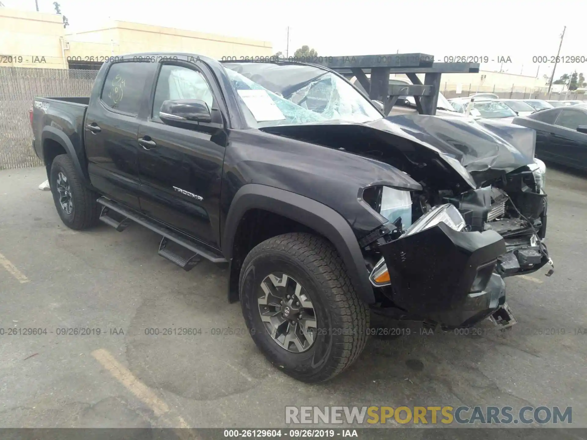 1 Photograph of a damaged car 3TMCZ5AN7KM274869 TOYOTA TACOMA 2019