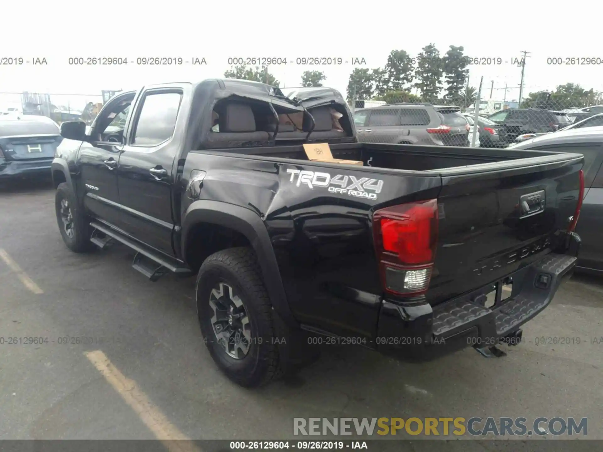 3 Photograph of a damaged car 3TMCZ5AN7KM274869 TOYOTA TACOMA 2019