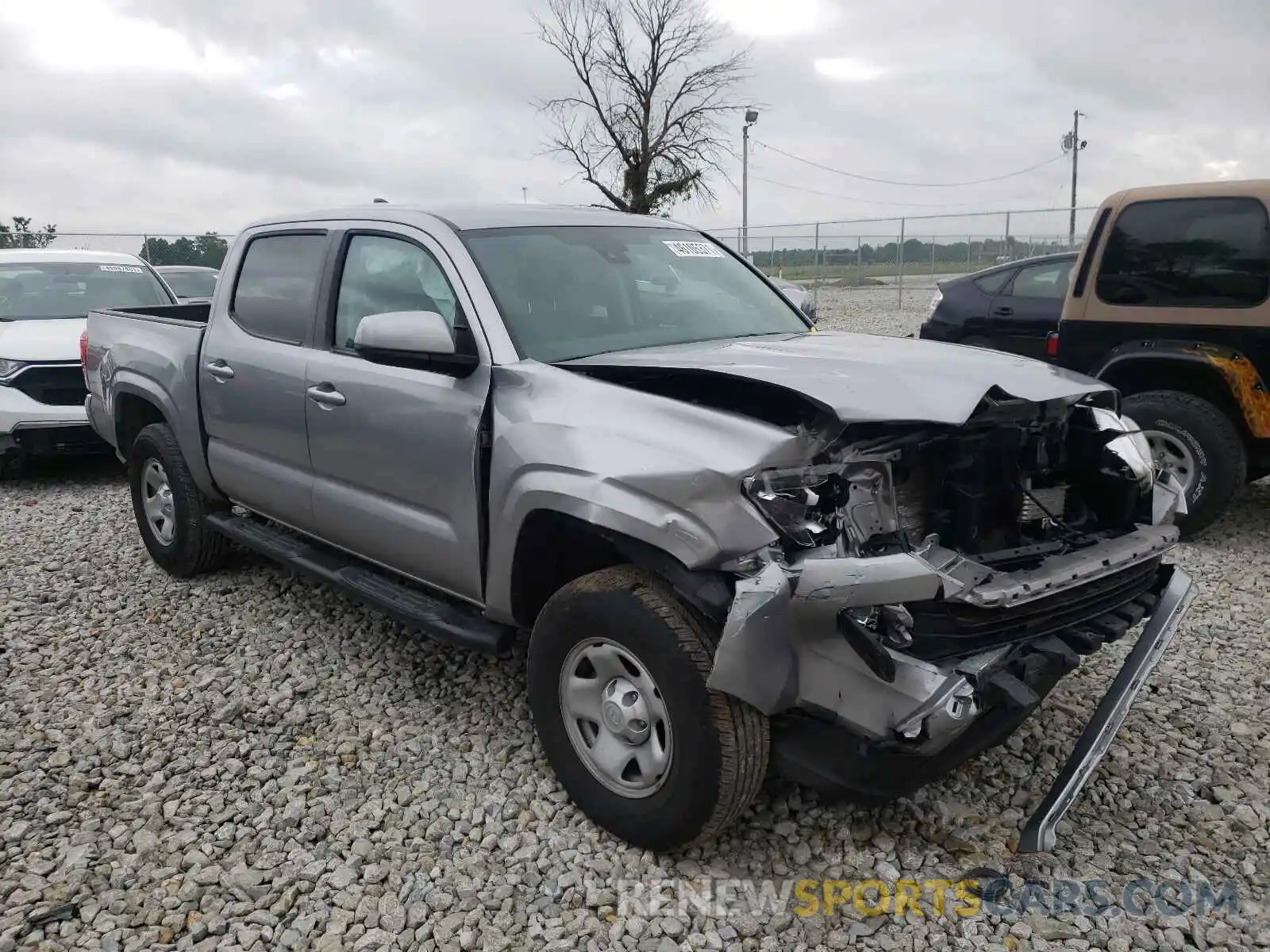 1 Photograph of a damaged car 3TMCZ5AN7KM280056 TOYOTA TACOMA 2019