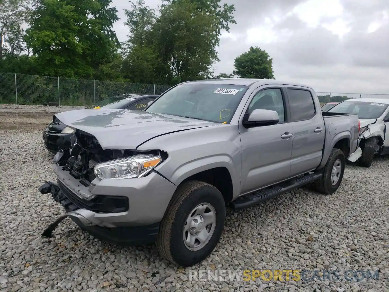 2 Photograph of a damaged car 3TMCZ5AN7KM280056 TOYOTA TACOMA 2019