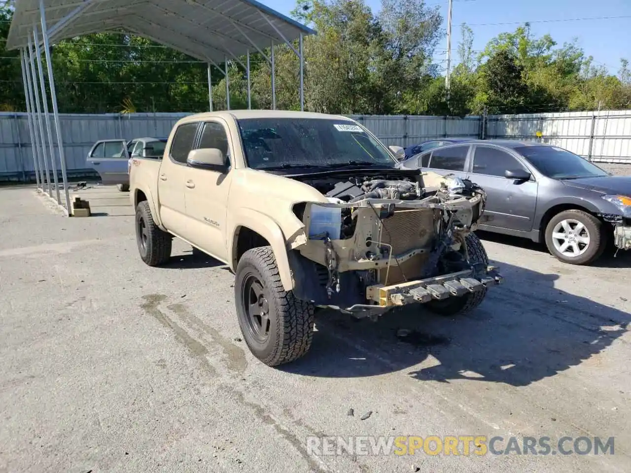 1 Photograph of a damaged car 3TMCZ5AN8KM190530 TOYOTA TACOMA 2019