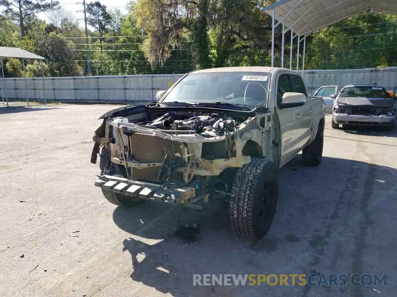 2 Photograph of a damaged car 3TMCZ5AN8KM190530 TOYOTA TACOMA 2019