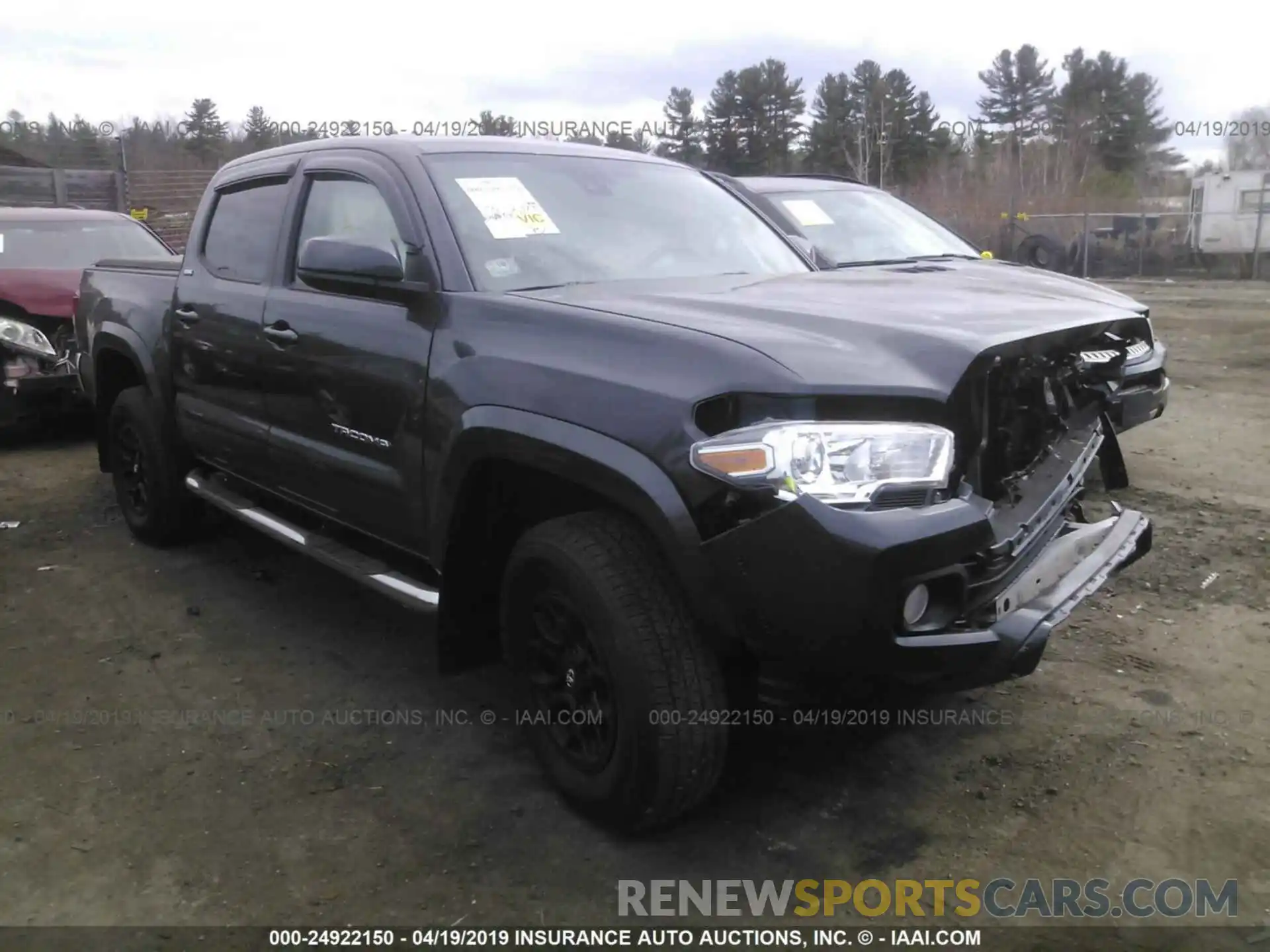 1 Photograph of a damaged car 3TMCZ5AN8KM191760 TOYOTA TACOMA 2019