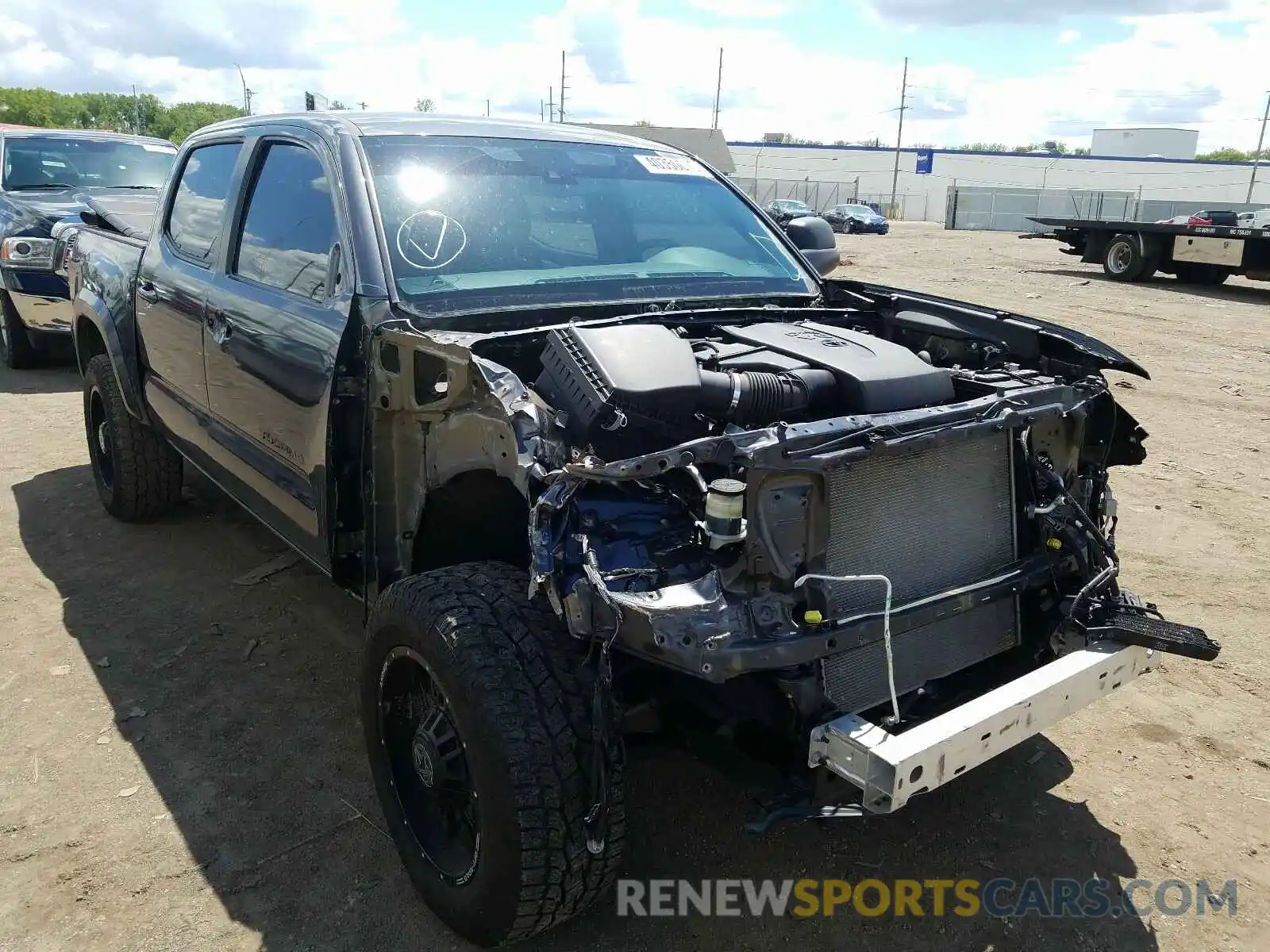 1 Photograph of a damaged car 3TMCZ5AN8KM197235 TOYOTA TACOMA 2019