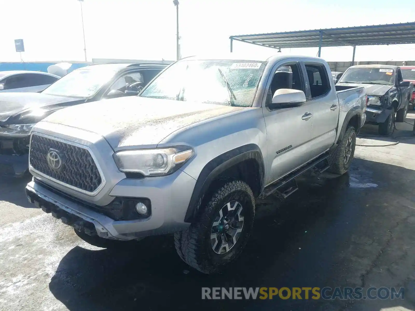 2 Photograph of a damaged car 3TMCZ5AN8KM197980 TOYOTA TACOMA 2019