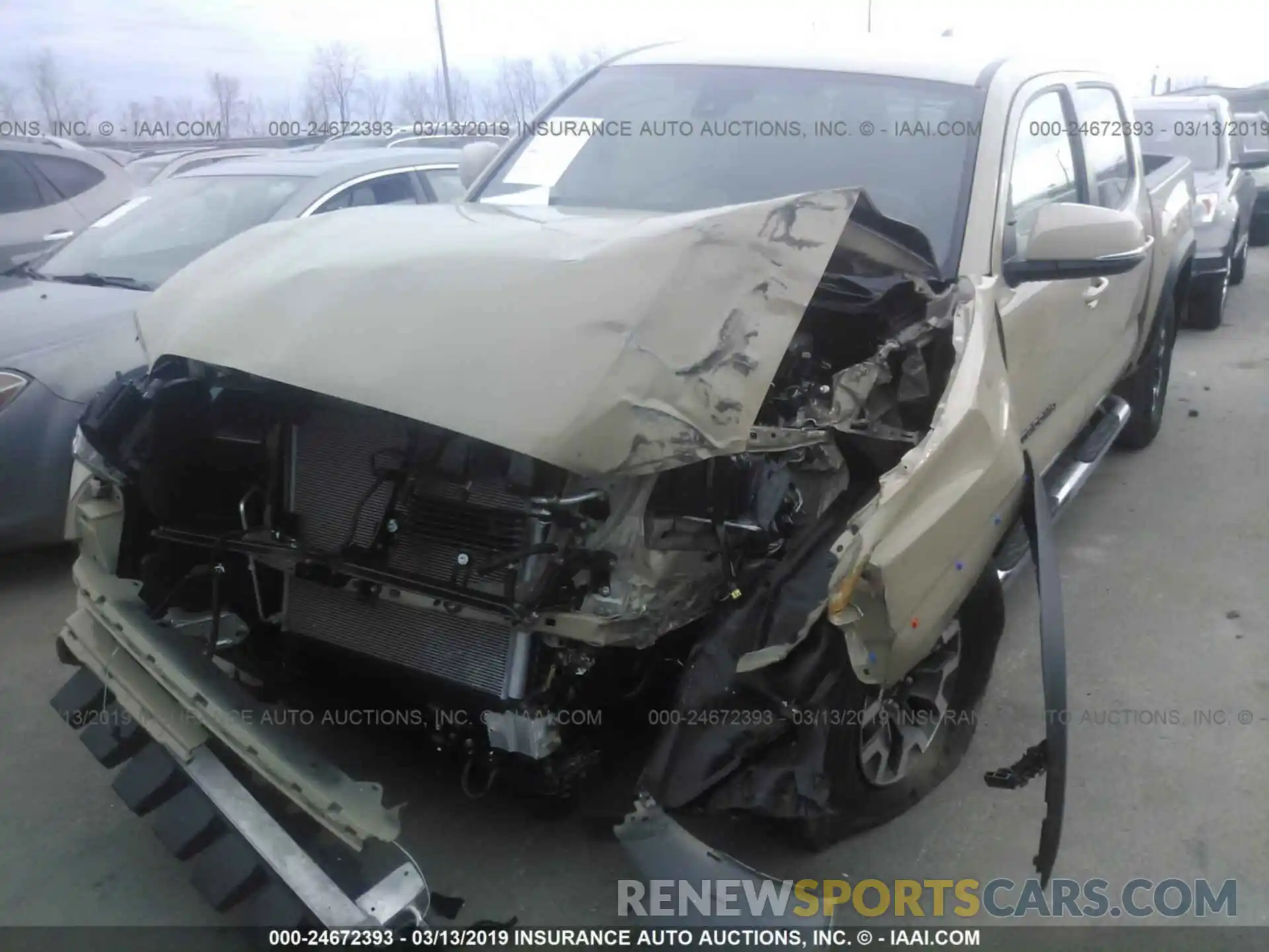 2 Photograph of a damaged car 3TMCZ5AN8KM201011 TOYOTA TACOMA 2019