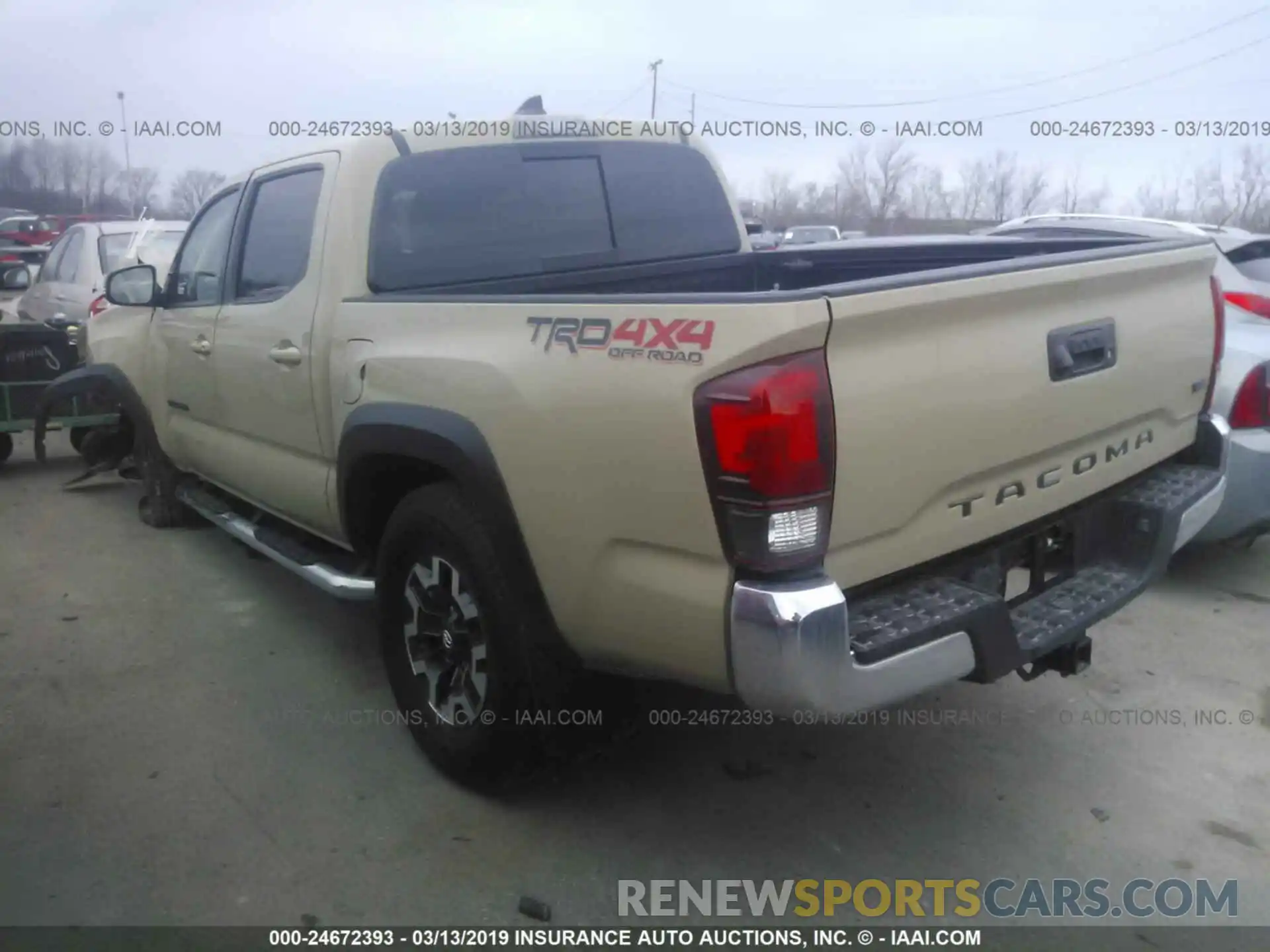 3 Photograph of a damaged car 3TMCZ5AN8KM201011 TOYOTA TACOMA 2019