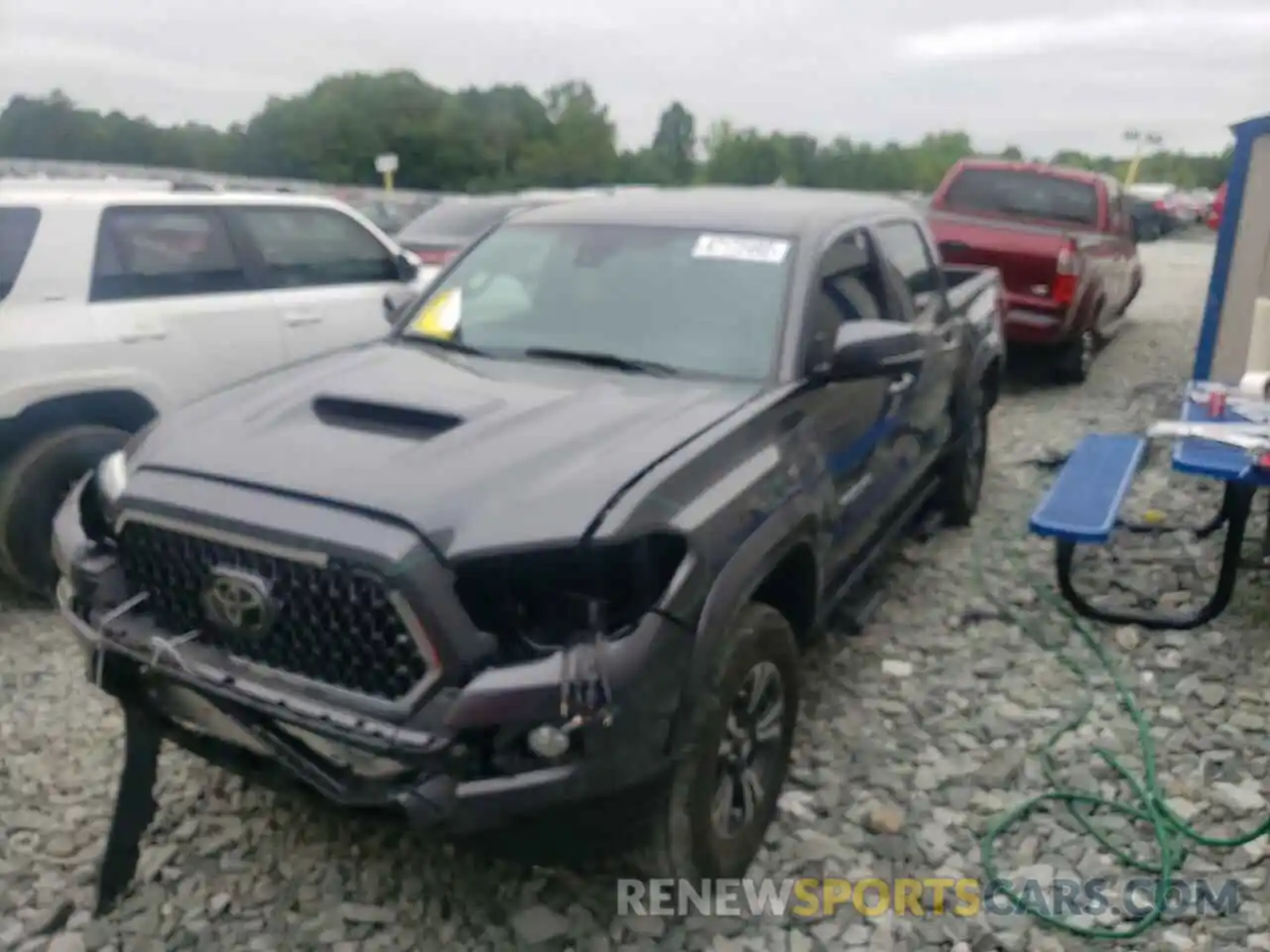 2 Photograph of a damaged car 3TMCZ5AN8KM201090 TOYOTA TACOMA 2019