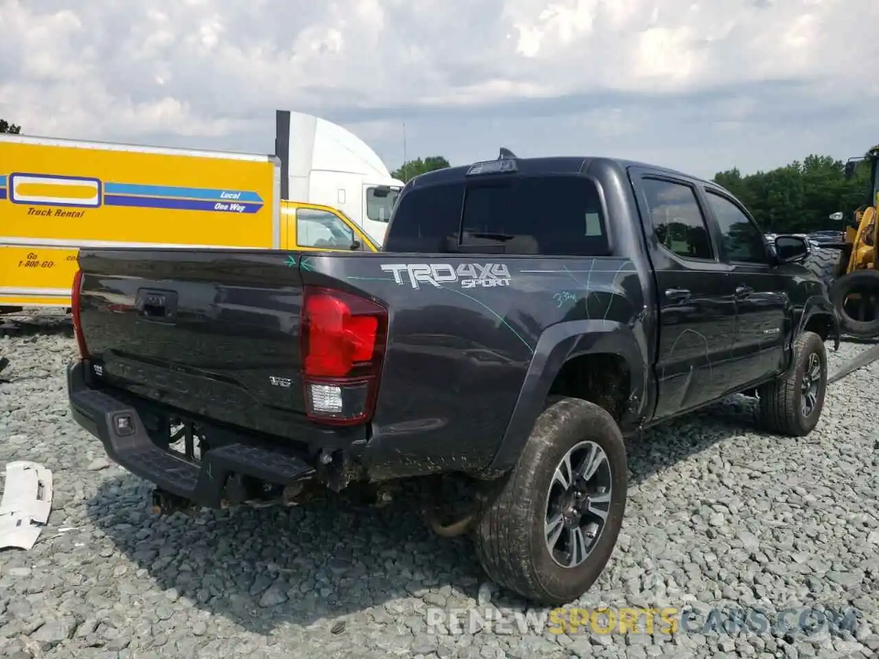 4 Photograph of a damaged car 3TMCZ5AN8KM201090 TOYOTA TACOMA 2019