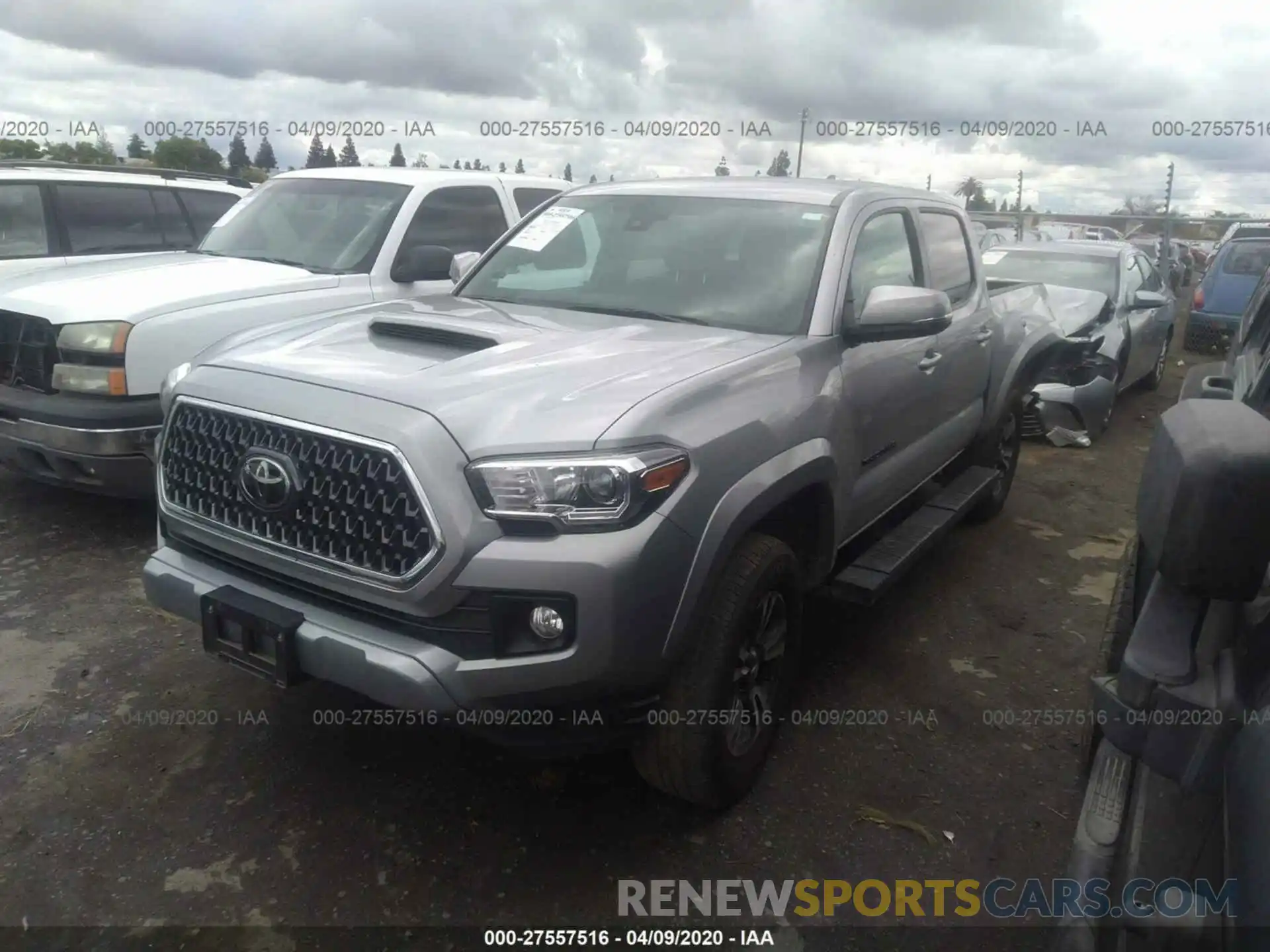 2 Photograph of a damaged car 3TMCZ5AN8KM202563 TOYOTA TACOMA 2019