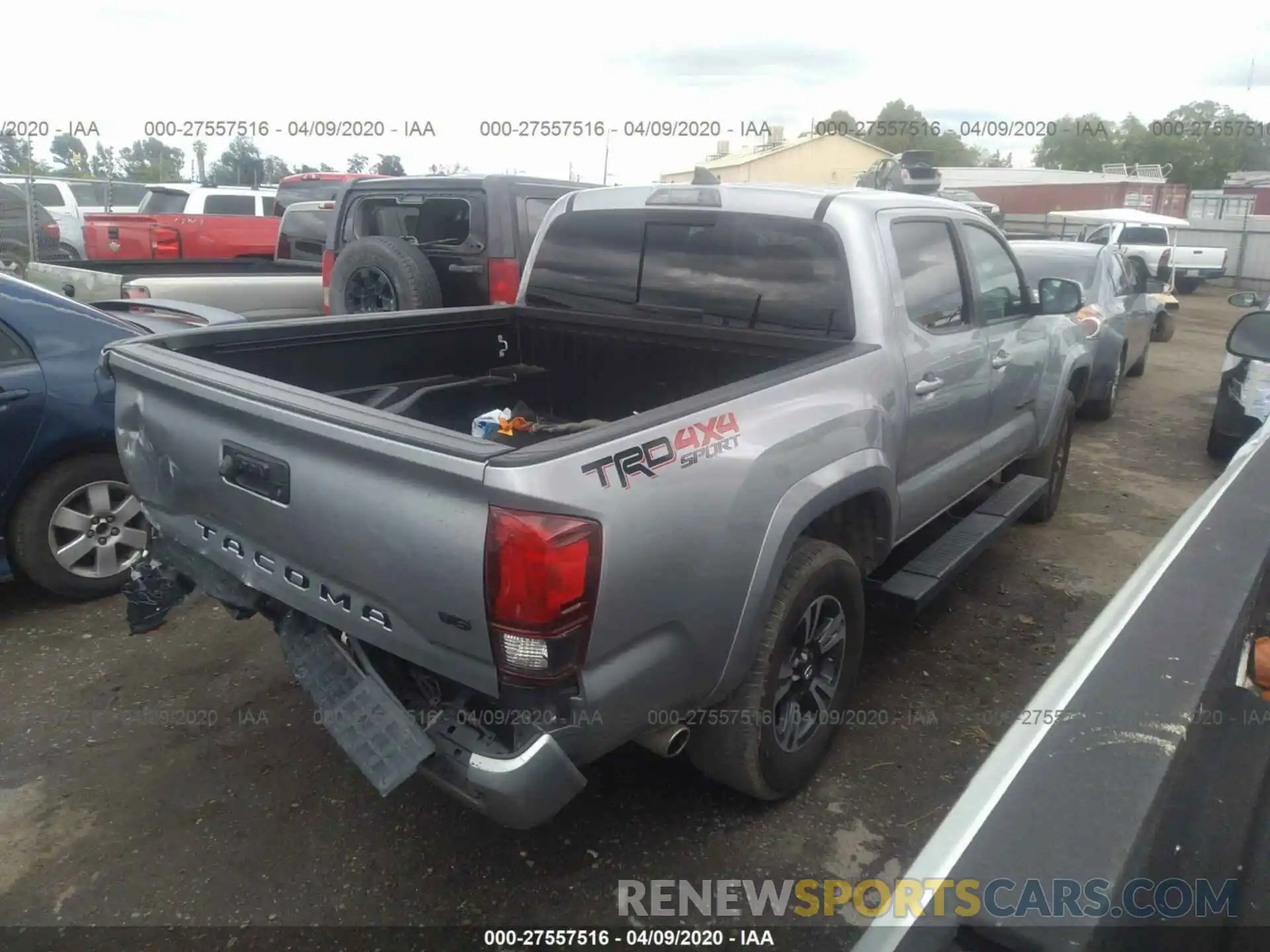 4 Photograph of a damaged car 3TMCZ5AN8KM202563 TOYOTA TACOMA 2019