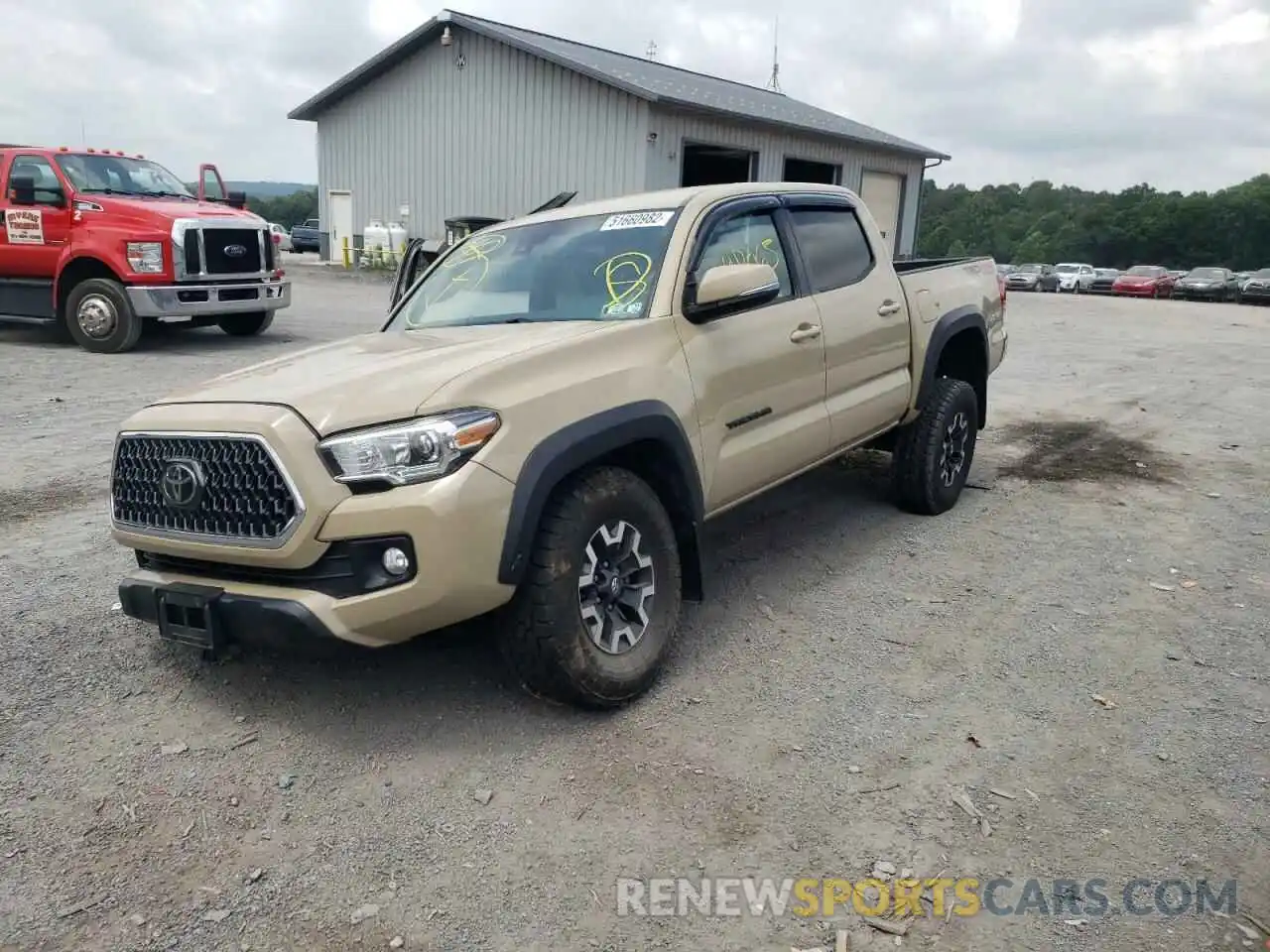 2 Photograph of a damaged car 3TMCZ5AN8KM203969 TOYOTA TACOMA 2019