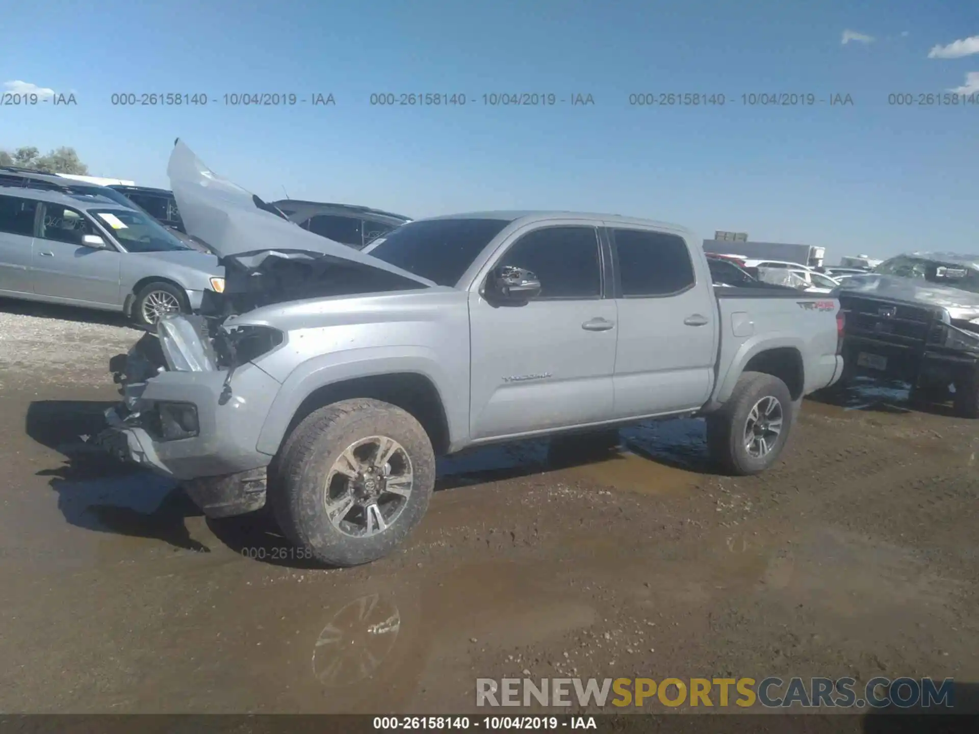 2 Photograph of a damaged car 3TMCZ5AN8KM205897 TOYOTA TACOMA 2019