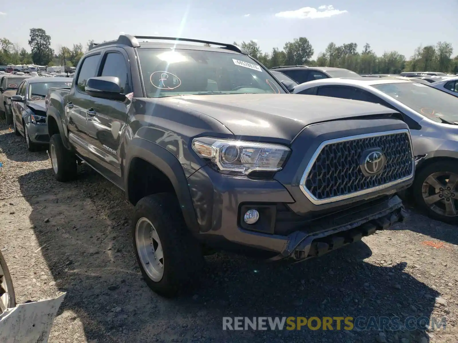 1 Photograph of a damaged car 3TMCZ5AN8KM207049 TOYOTA TACOMA 2019