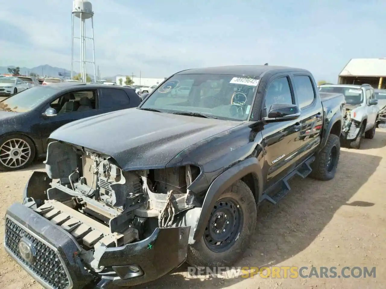 2 Photograph of a damaged car 3TMCZ5AN8KM214227 TOYOTA TACOMA 2019