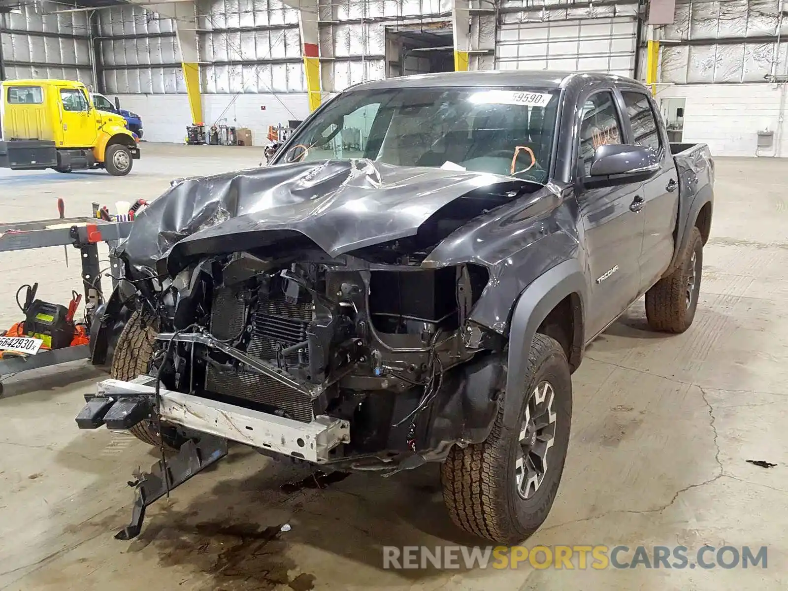 2 Photograph of a damaged car 3TMCZ5AN8KM214454 TOYOTA TACOMA 2019