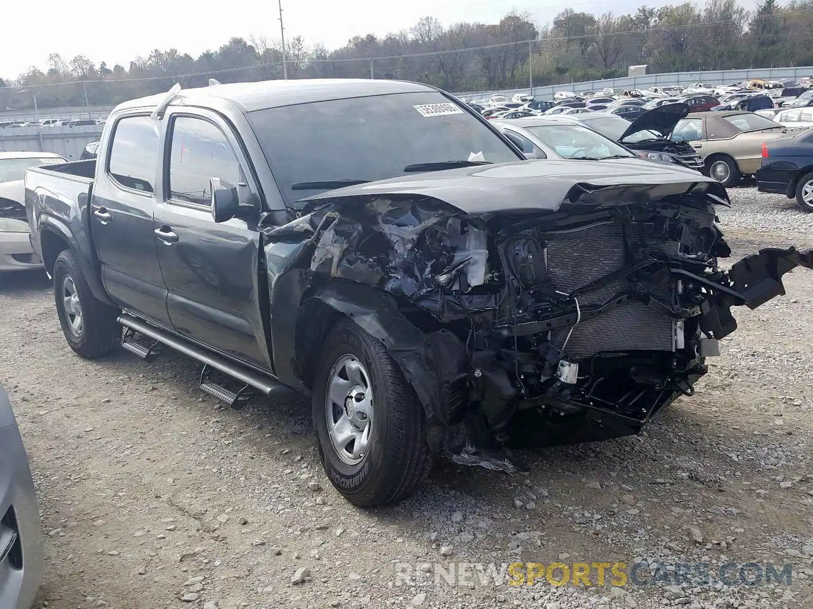 1 Photograph of a damaged car 3TMCZ5AN8KM215488 TOYOTA TACOMA 2019