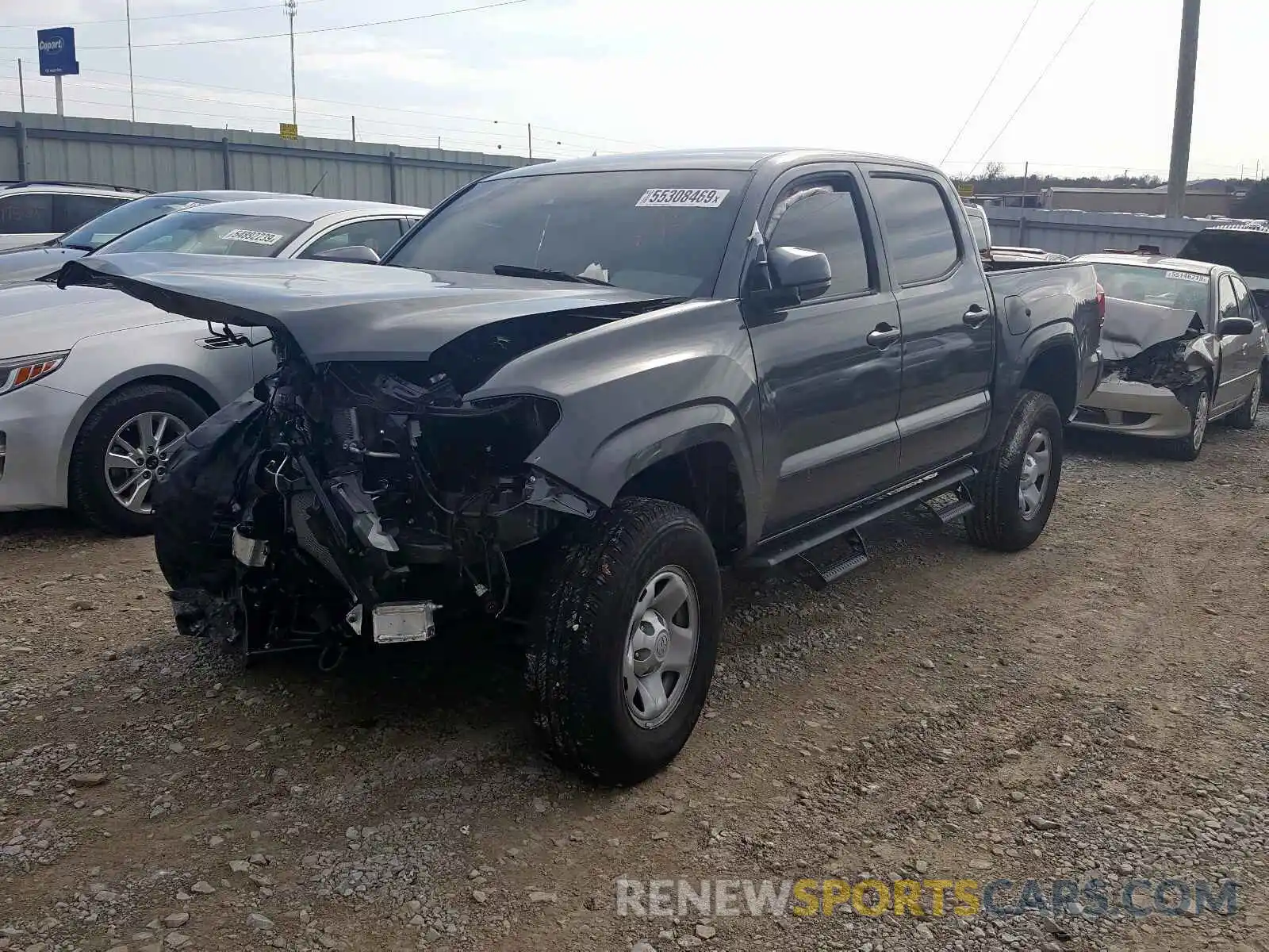 2 Photograph of a damaged car 3TMCZ5AN8KM215488 TOYOTA TACOMA 2019