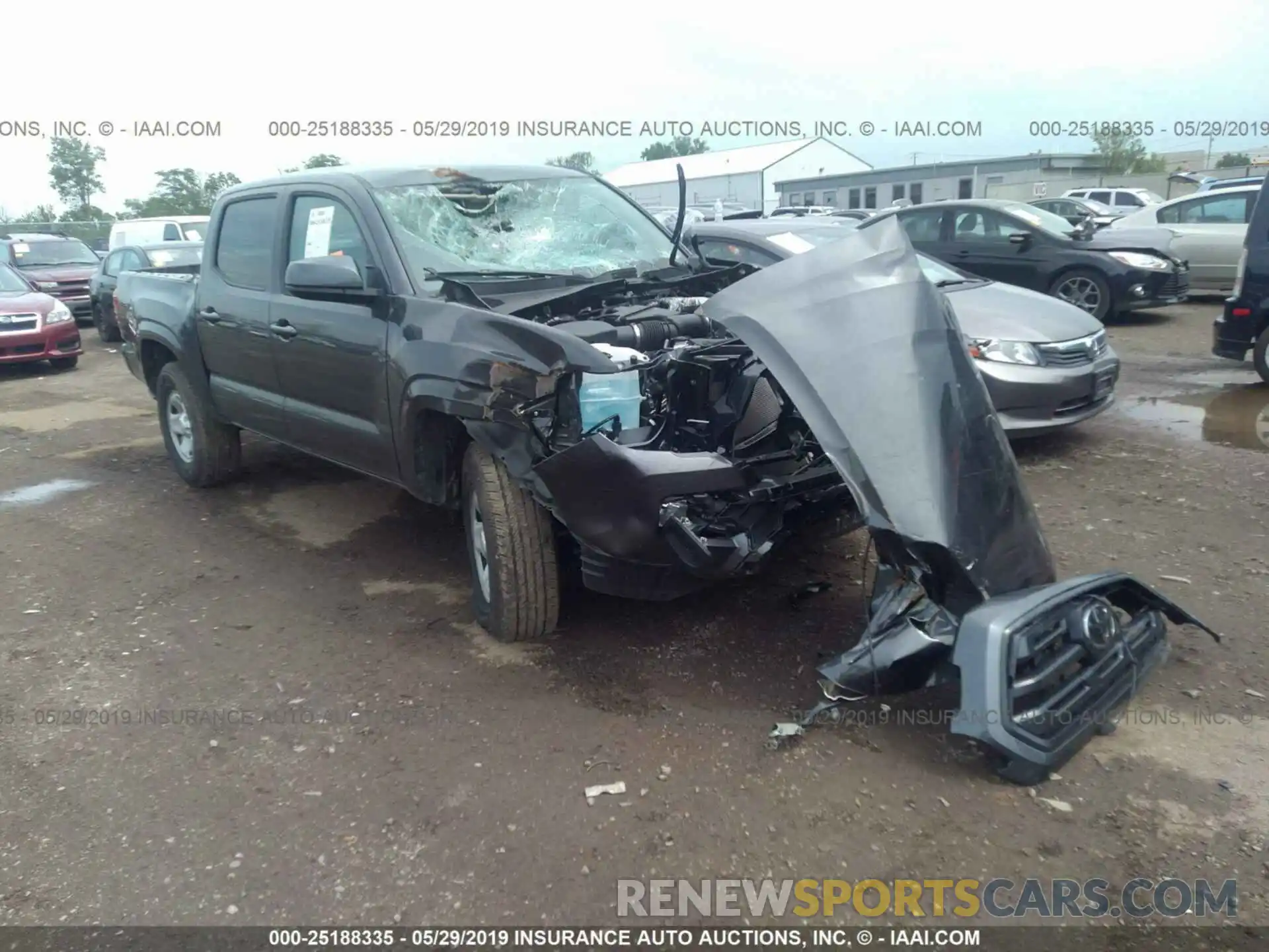 1 Photograph of a damaged car 3TMCZ5AN8KM216544 TOYOTA TACOMA 2019