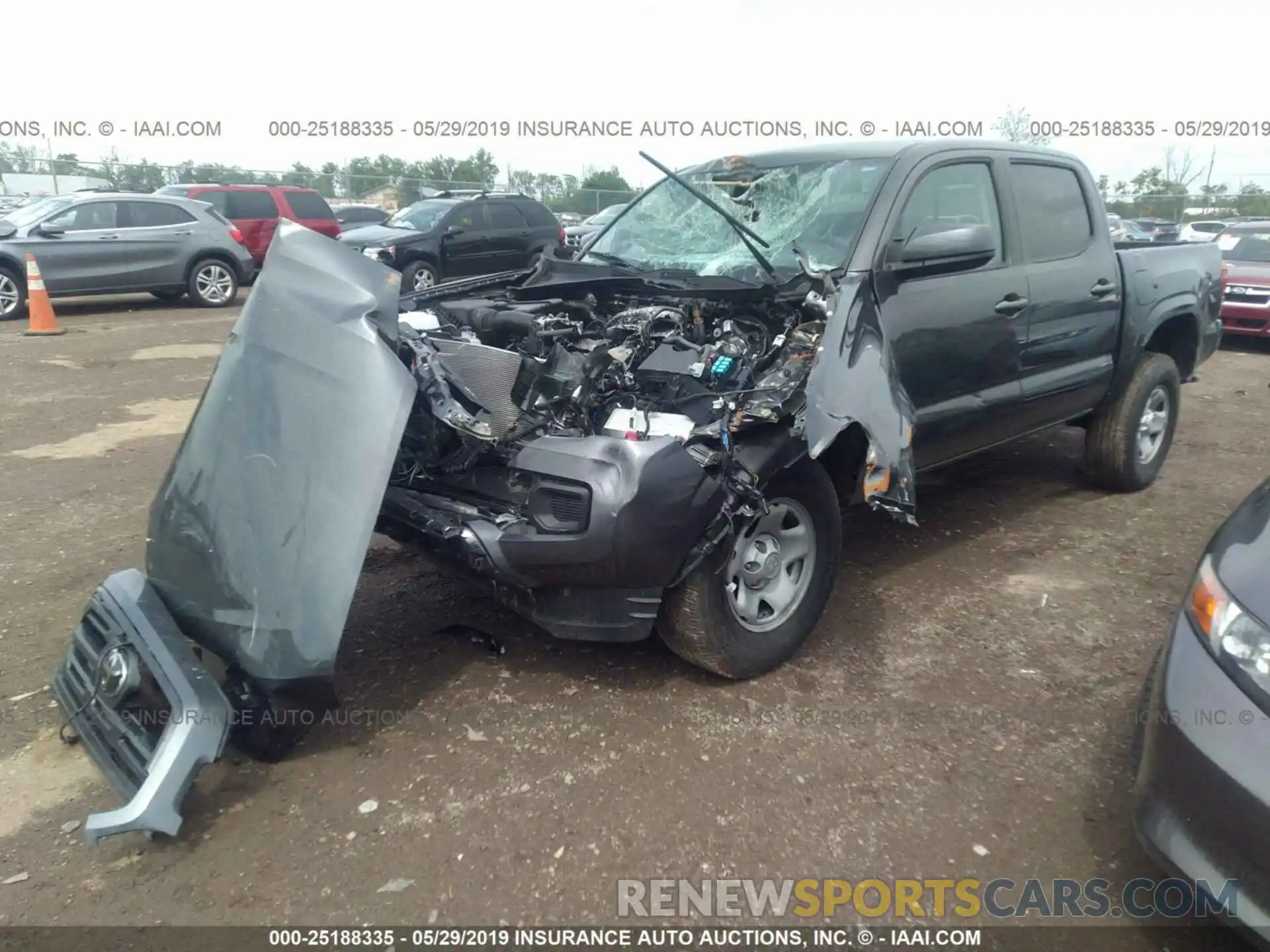 2 Photograph of a damaged car 3TMCZ5AN8KM216544 TOYOTA TACOMA 2019