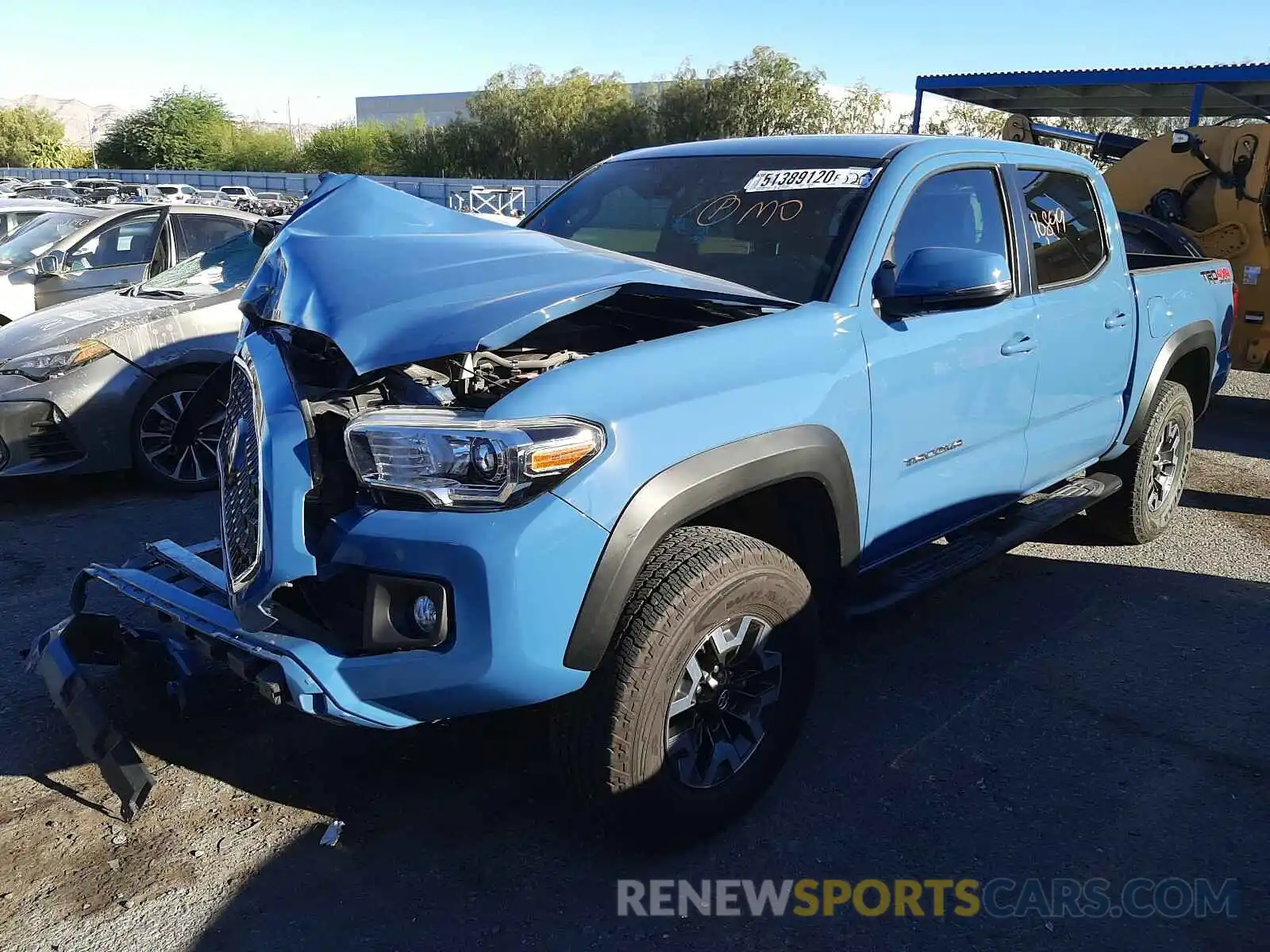 2 Photograph of a damaged car 3TMCZ5AN8KM222845 TOYOTA TACOMA 2019