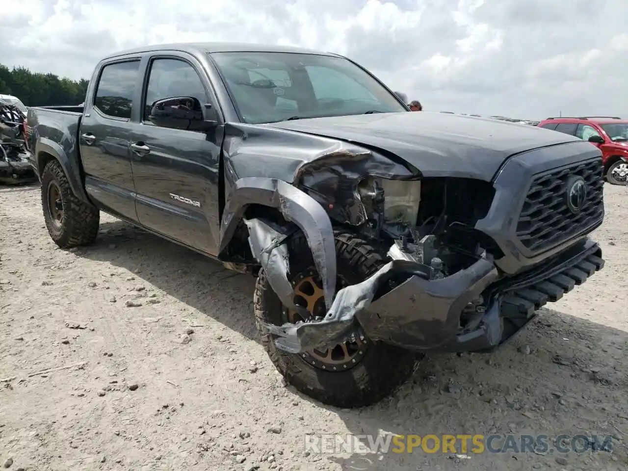 1 Photograph of a damaged car 3TMCZ5AN8KM224045 TOYOTA TACOMA 2019