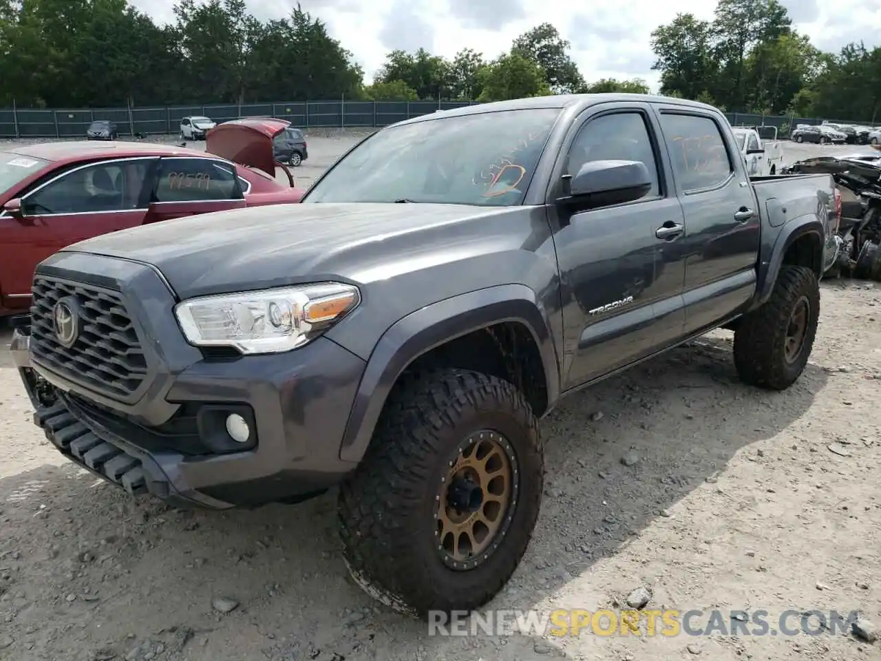 2 Photograph of a damaged car 3TMCZ5AN8KM224045 TOYOTA TACOMA 2019