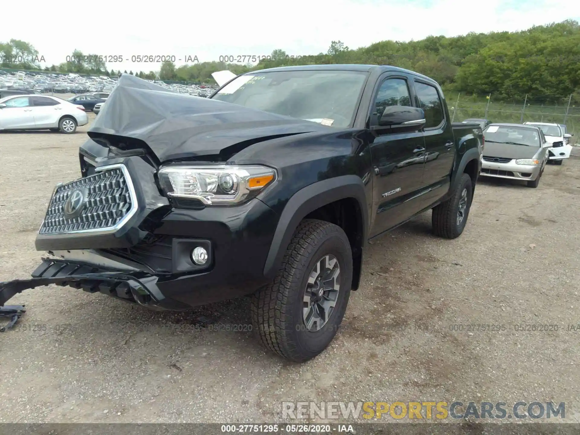 2 Photograph of a damaged car 3TMCZ5AN8KM224126 TOYOTA TACOMA 2019