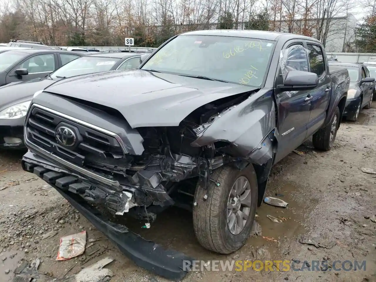 2 Photograph of a damaged car 3TMCZ5AN8KM224403 TOYOTA TACOMA 2019