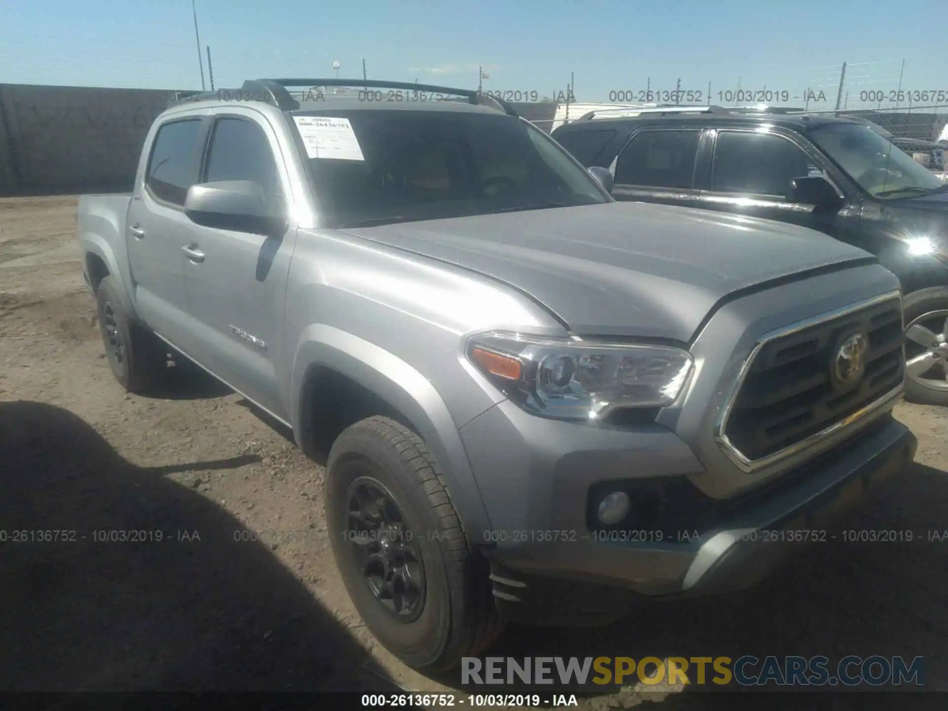 1 Photograph of a damaged car 3TMCZ5AN8KM225549 TOYOTA TACOMA 2019