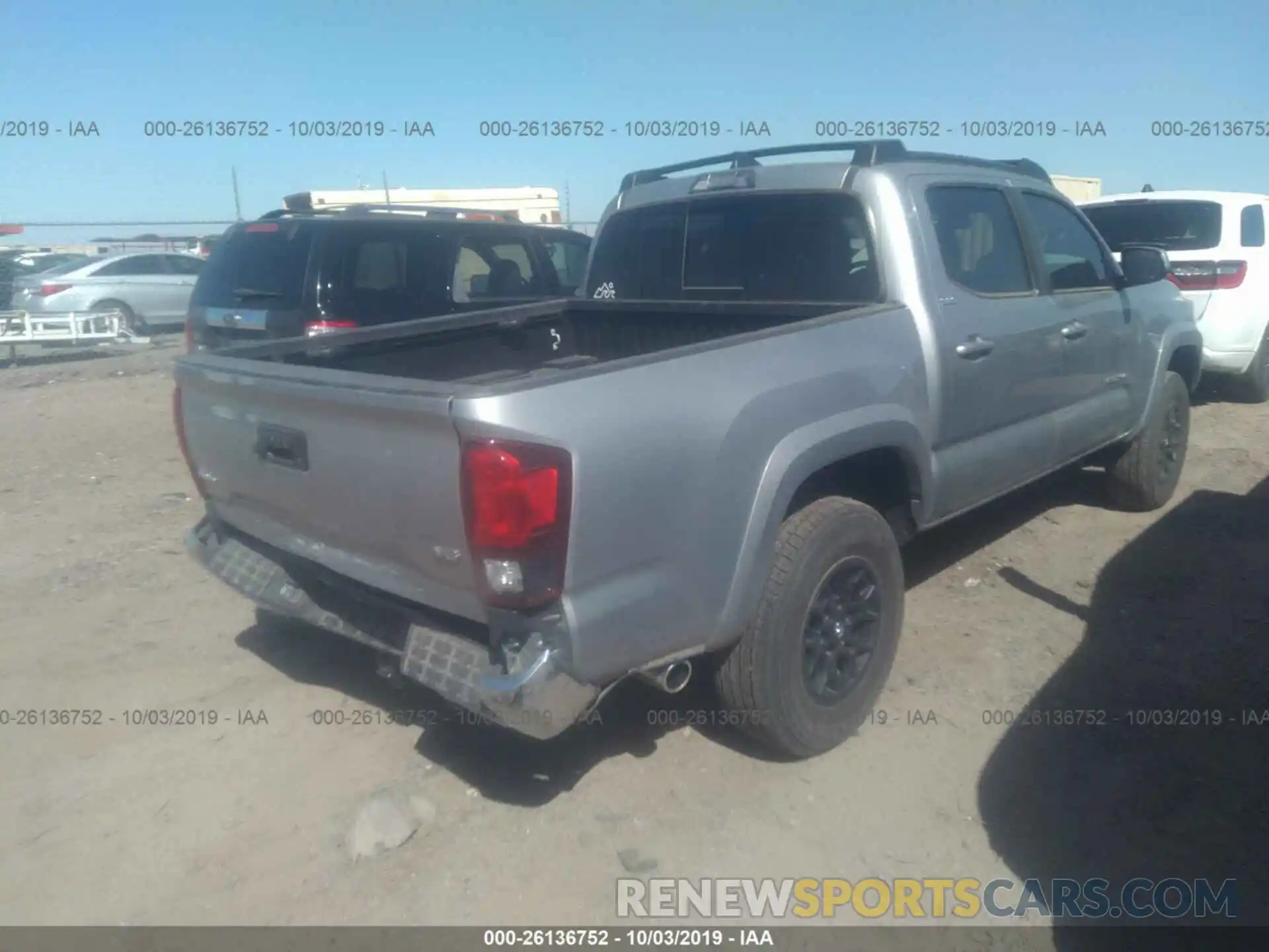 4 Photograph of a damaged car 3TMCZ5AN8KM225549 TOYOTA TACOMA 2019