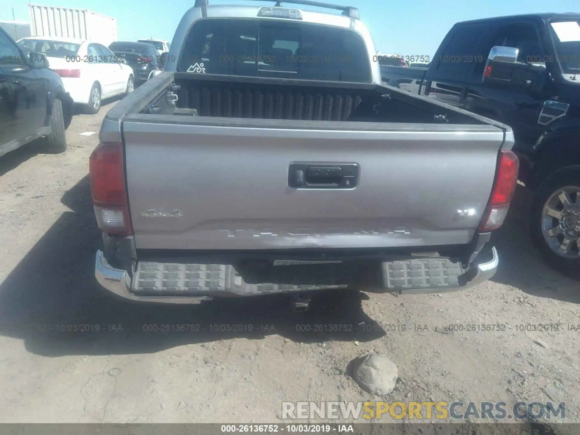 6 Photograph of a damaged car 3TMCZ5AN8KM225549 TOYOTA TACOMA 2019