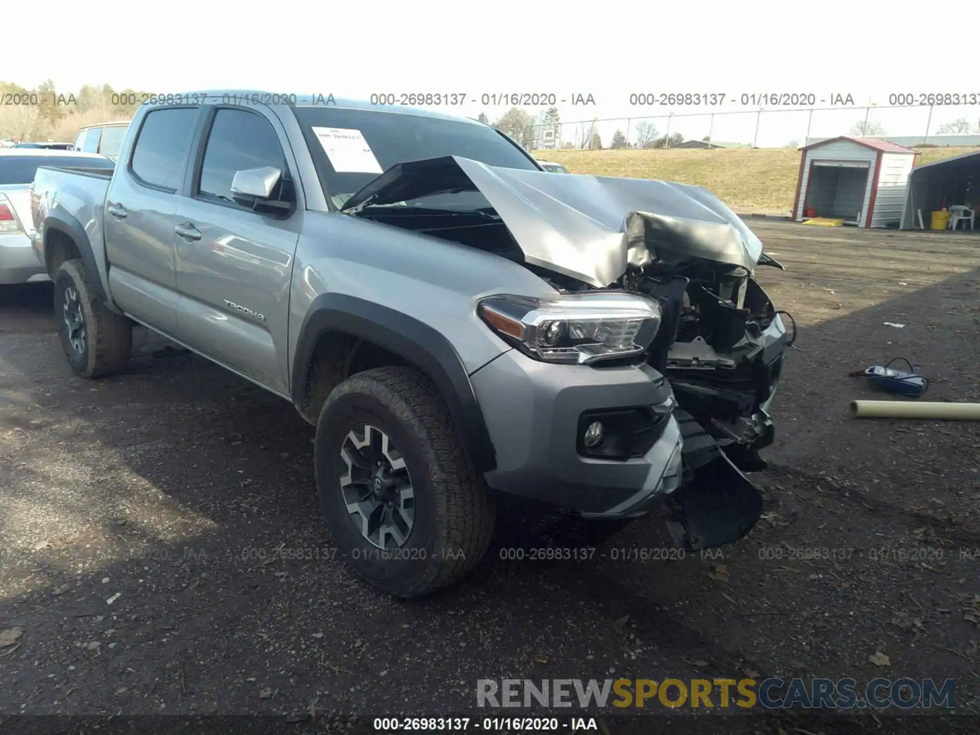 1 Photograph of a damaged car 3TMCZ5AN8KM234364 TOYOTA TACOMA 2019